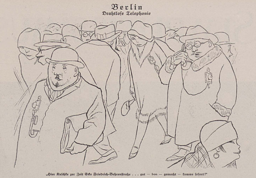 Was 1926 noch reine Utopie war, ist heute längst Realität: Wir quatschen überall, in jeder Situation und sind rund um die Uhr erreichbar. 