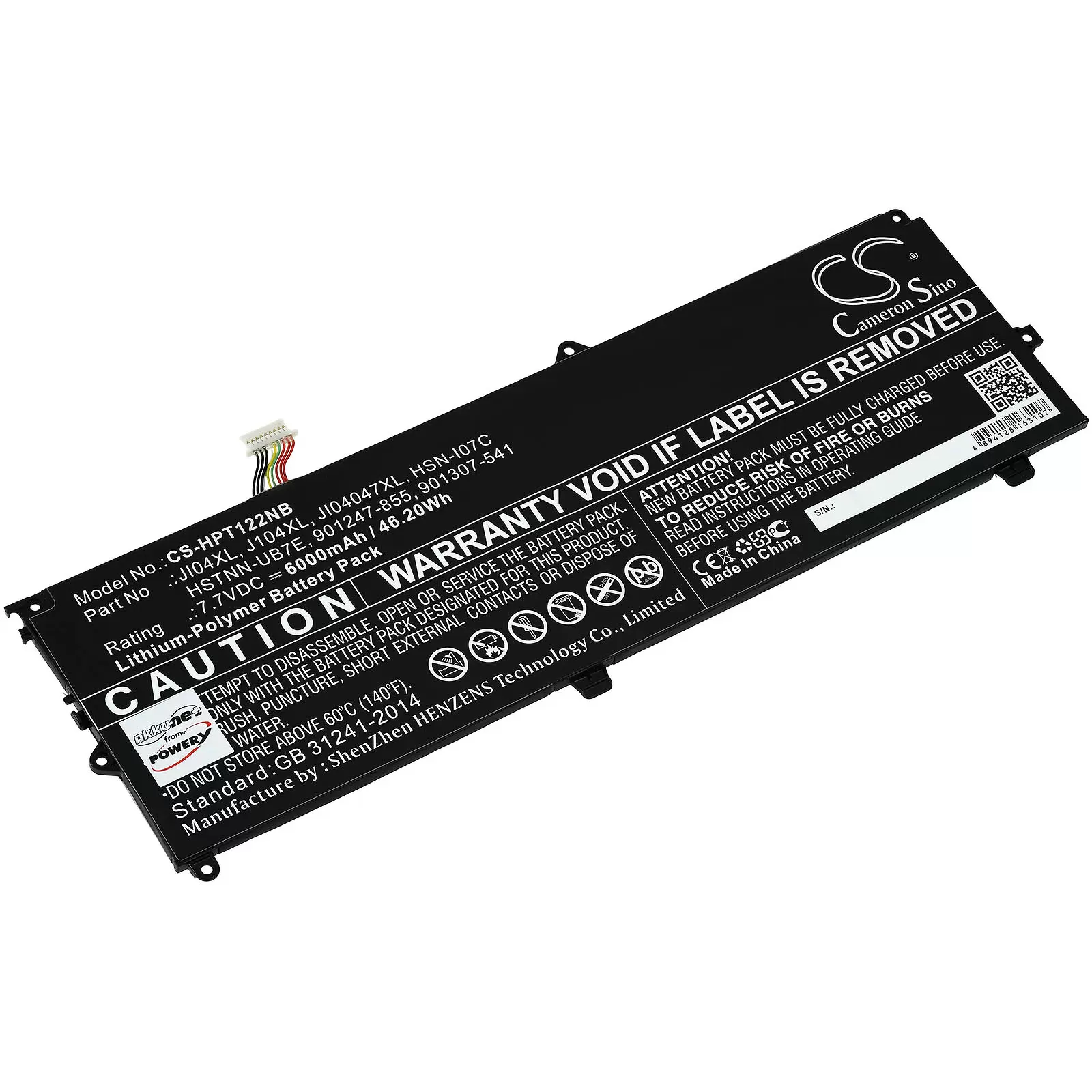 Akku passend für Laptop HP Elite X2 1012 G2 1LV78EA, 1012 G2 1LV76EA, Typ JI04XL u.a. Akku passend für Laptop HP Elite X2 1012 G2 1LV78EA, 1012 G2 1LV76EA, Typ JI04XL u.a.