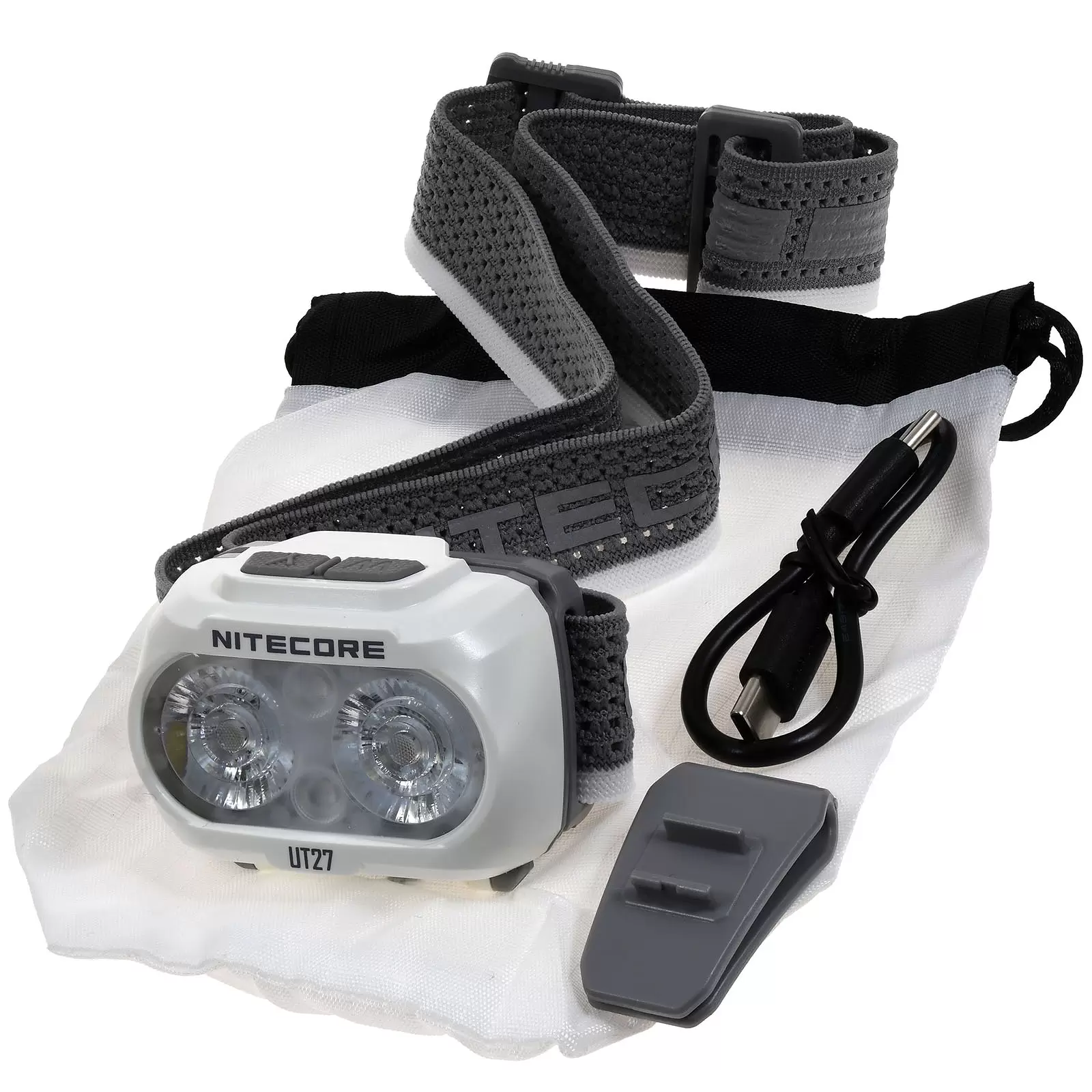 Nitecore UT27 MCT - LED-Kopfleuchte, Kopflampe Headlight, Stirnlampe, bis zu 800 Lumen Schwarz