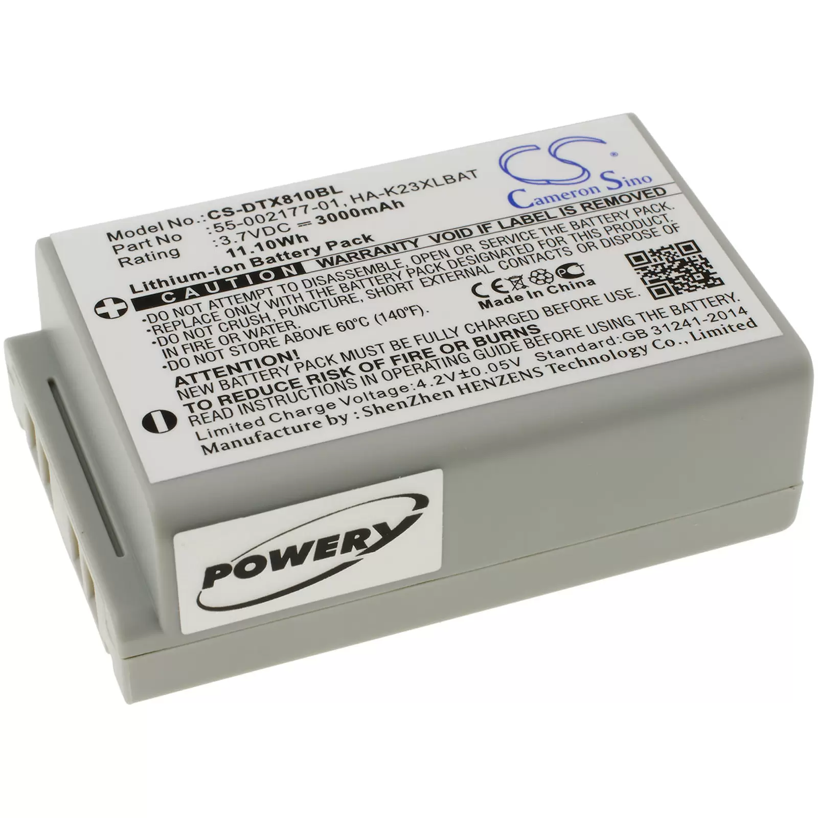 Akku für Barcode Scanner Casio DT-X8 / Typ HA-K23XLBAT Akku für Barcode Scanner Casio DT-X8 / Typ HA-K23XLBAT