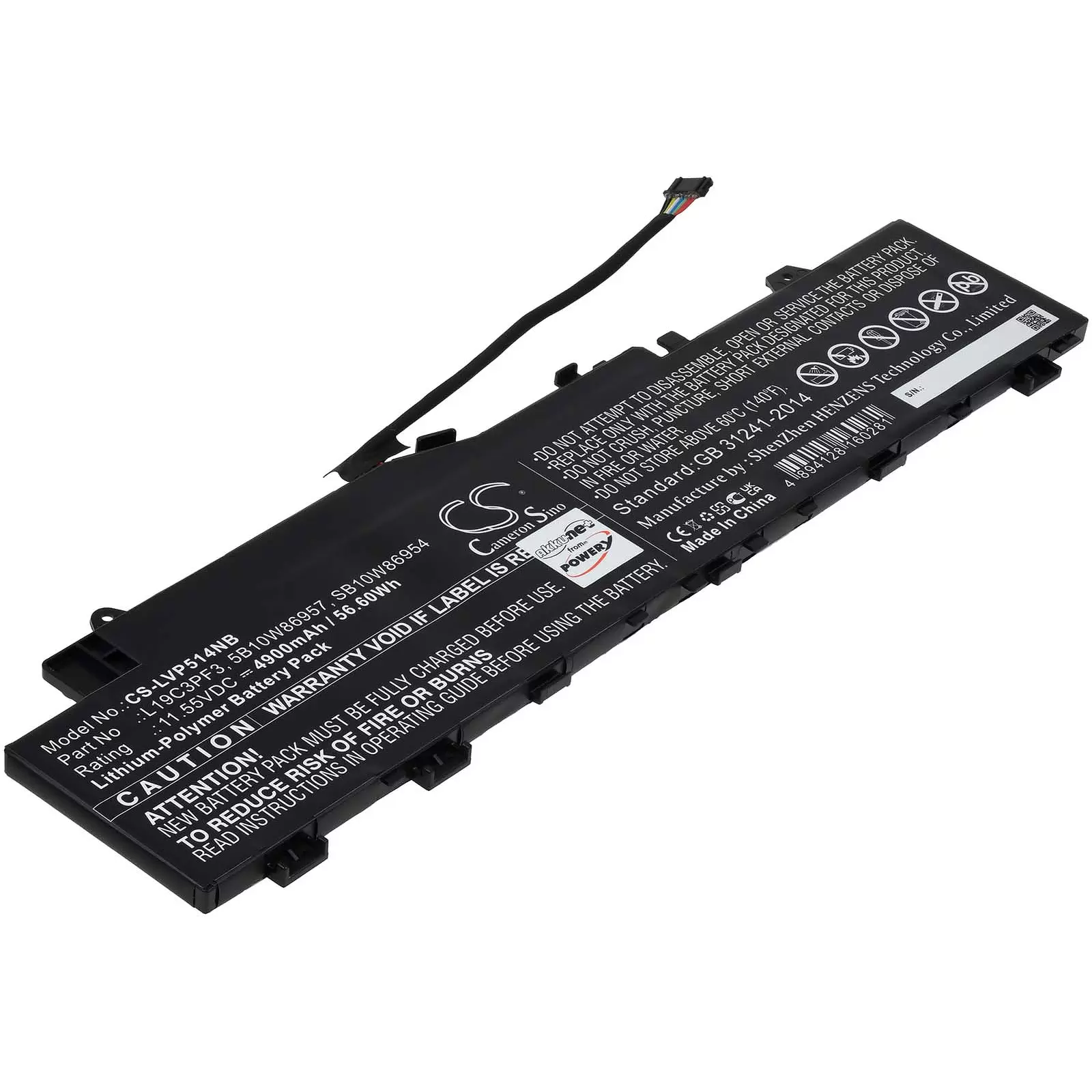 Akku passend für Laptop Lenovo IdeaPad 5 14ARE, Typ L19C3PF3 u.a.