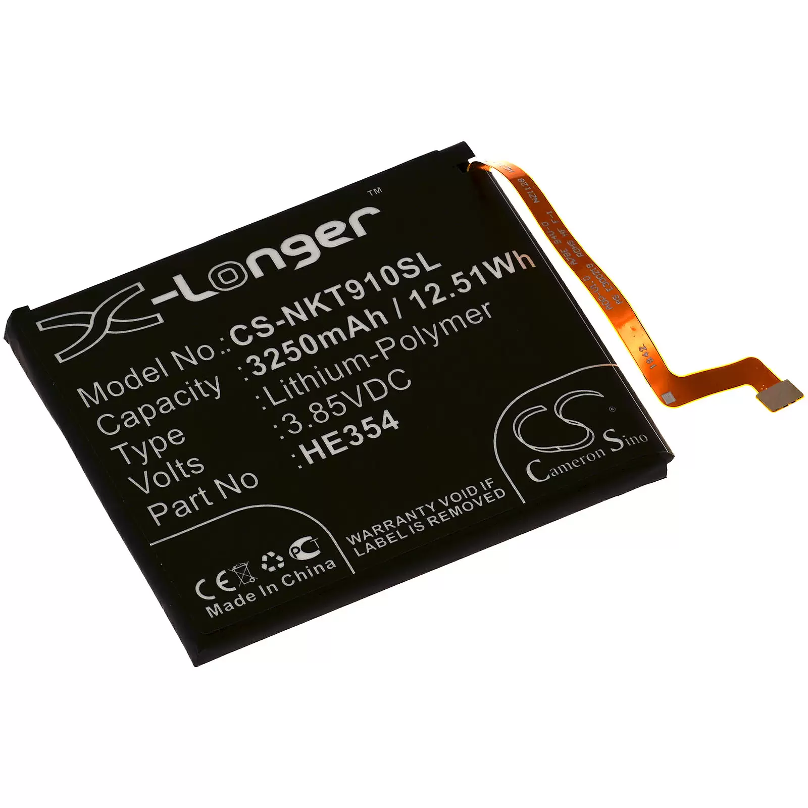 Akku passend für Handy, Smartphone Nokia 9 PureView, TA-1087, Typ HE354 u.a. Akku passend für Handy, Smartphone Nokia 9 PureView, TA-1087, Typ HE354 u.a.