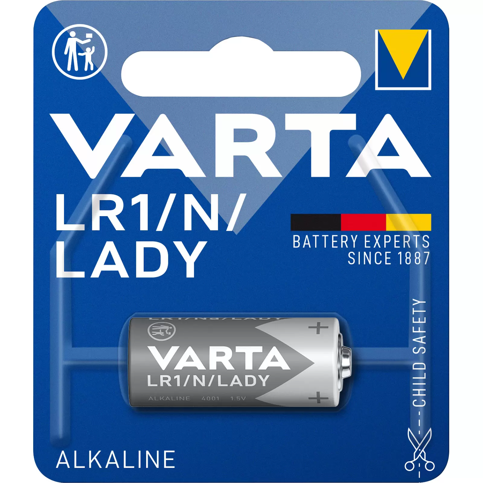 Varta Batterie Alkaline, LR1 N LADY 1.5V 1er Blister