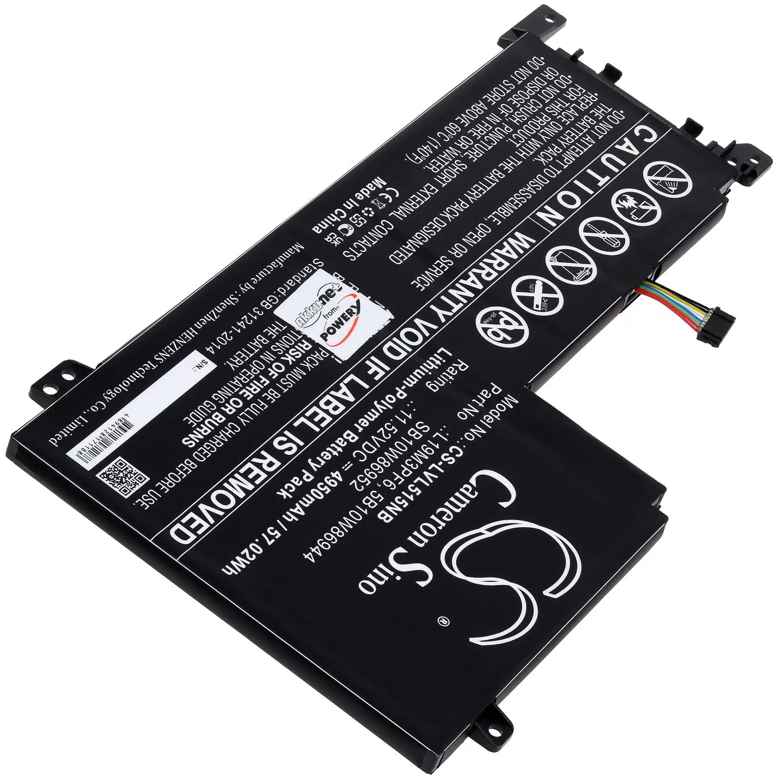 Akku passend für Laptop Lenovo IdeaPad 5-15IIL05, Typ L19M3PF6, Typ SB10W86952