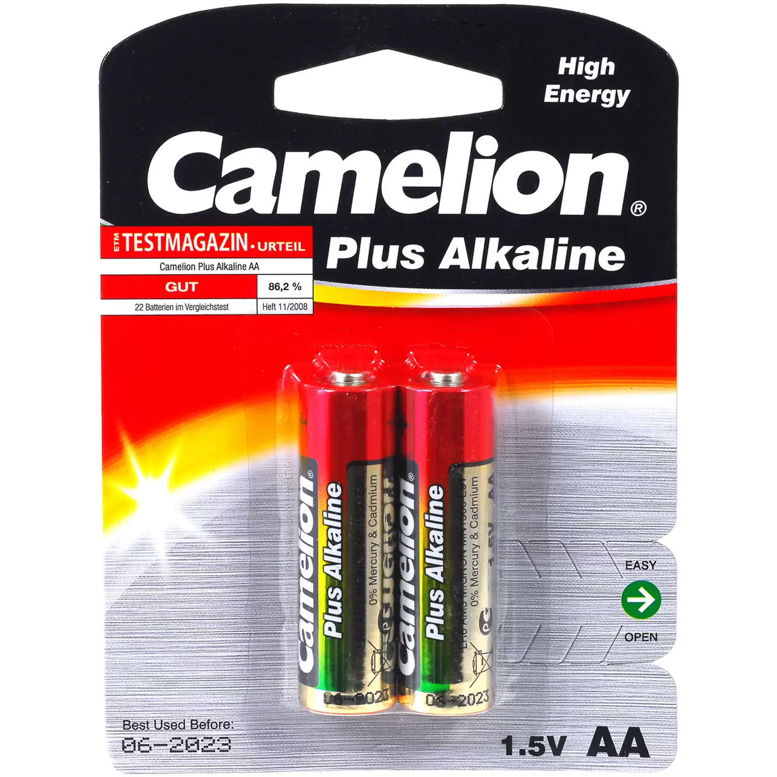 Batterie Camelion Mignon LR6 MN1500 AA AM3 Plus Alkaline 2er Blister Batterie Camelion Mignon LR6 MN1500 AA AM3 Plus Alkaline 2er Blister