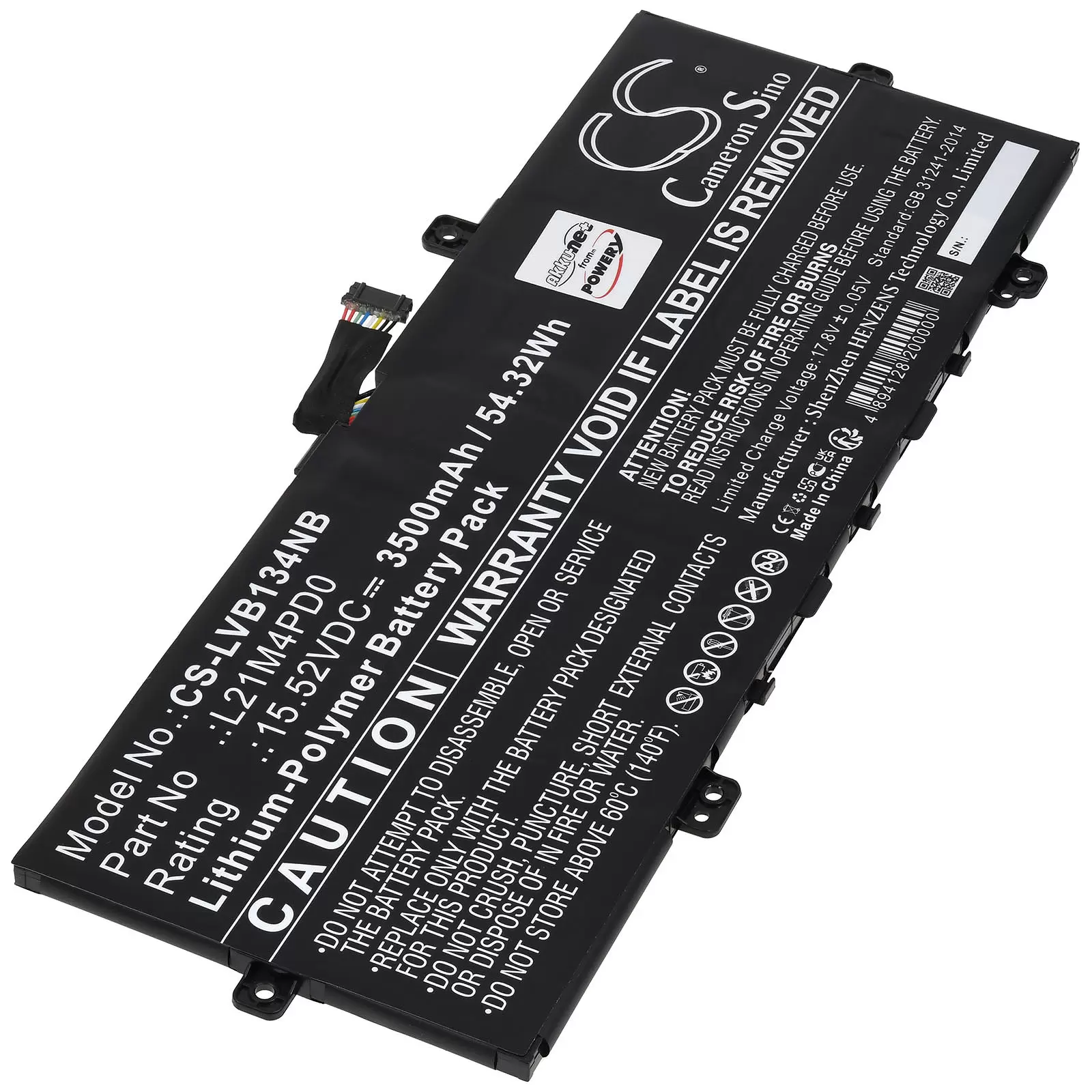 Akku passend für Laptop Lenovo ThinkBook 13s G4 ARB 21AS0006AT 13s G4 IAP-21AR000RGM Typ L21B4PD0