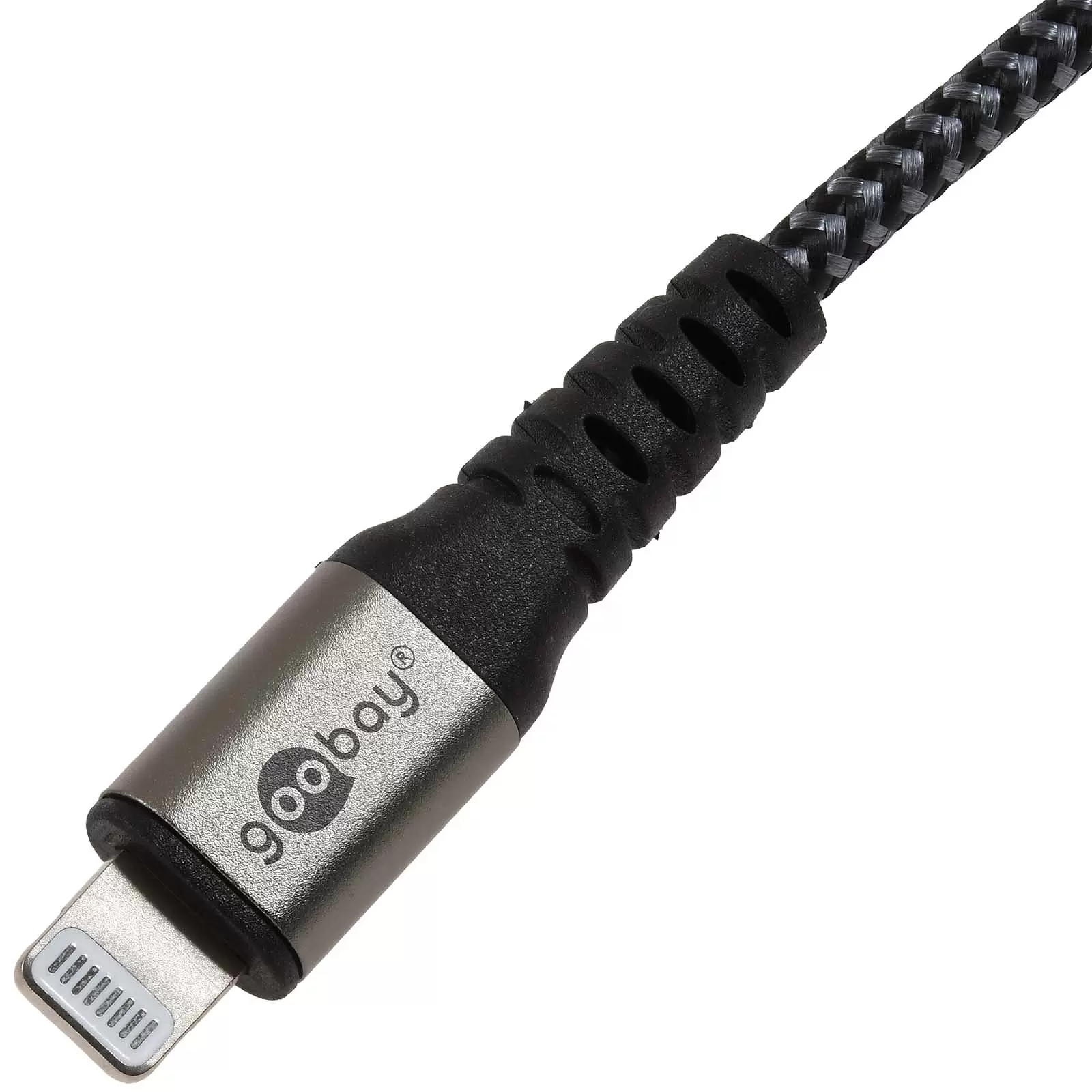 Lade- und Synchronisationskabel USB-Cfür Apple iPhone/iPad schwarz, grau 1 m