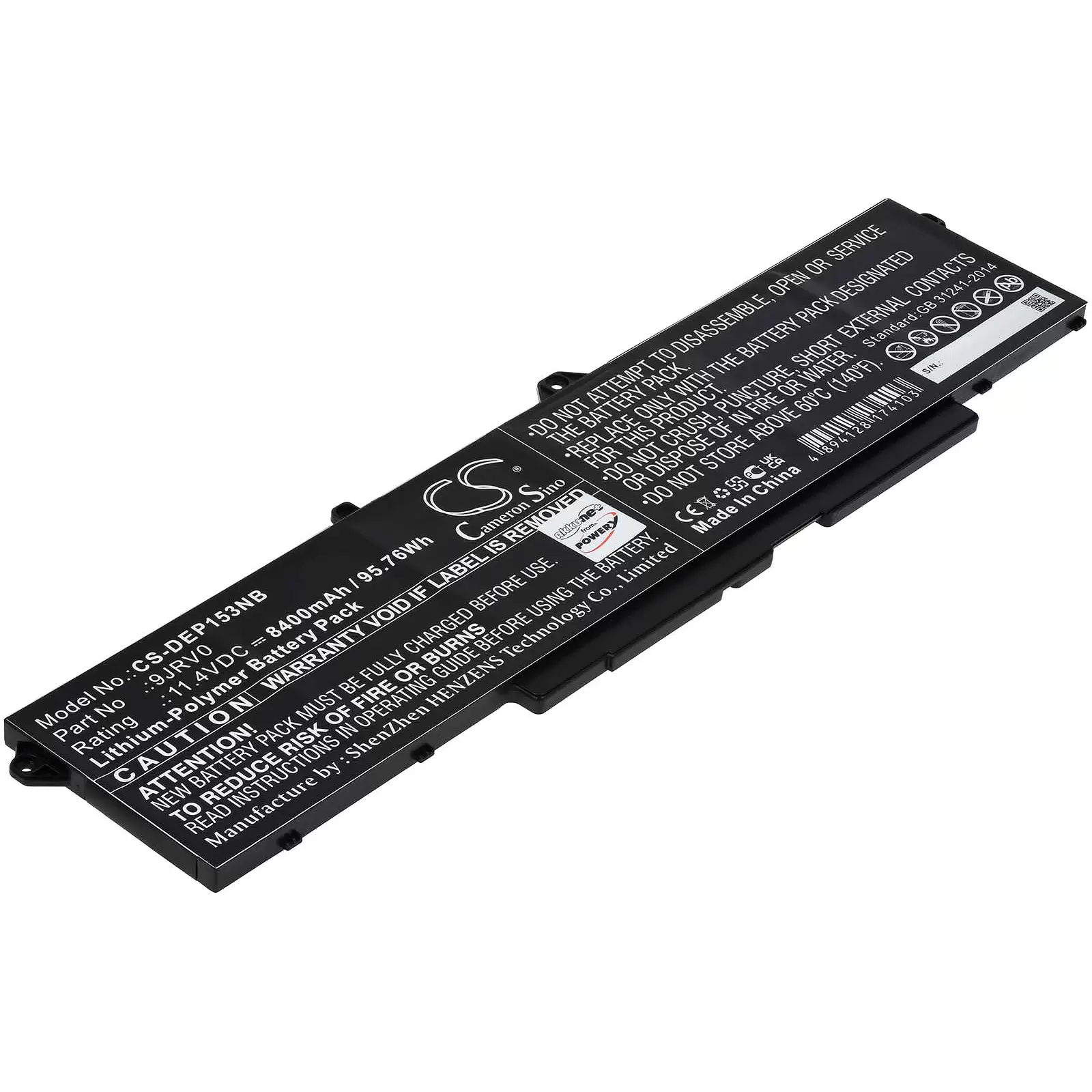 Akku passend für Laptop Dell Precision 15 3561, Typ 9JRV0 Akku passend für Laptop Dell Precision 15 3561, Typ 9JRV0