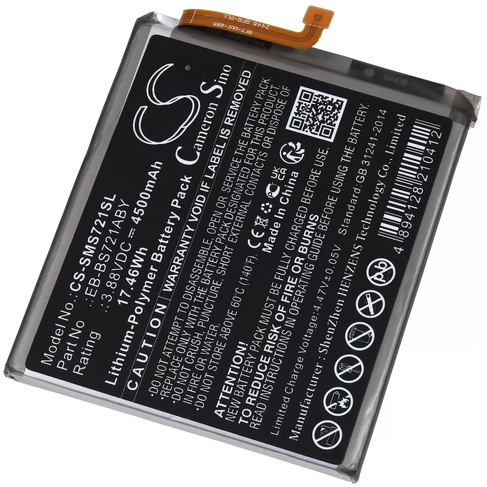 Akku passend für Handy Smartphone Samsung Galaxy S24 FE SM-S721 Typ EB-BS721ABY