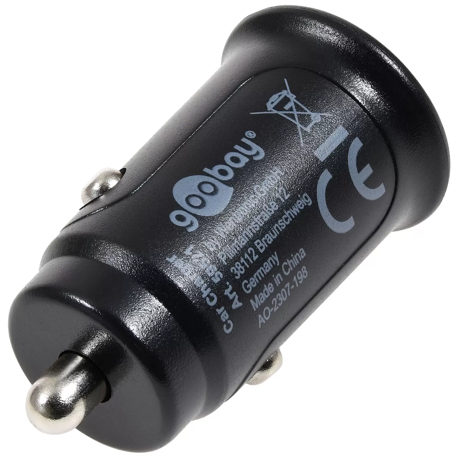 goobay Dual-USB Auto-Schnellladegerät USB-C PD Power Delivery 27 W