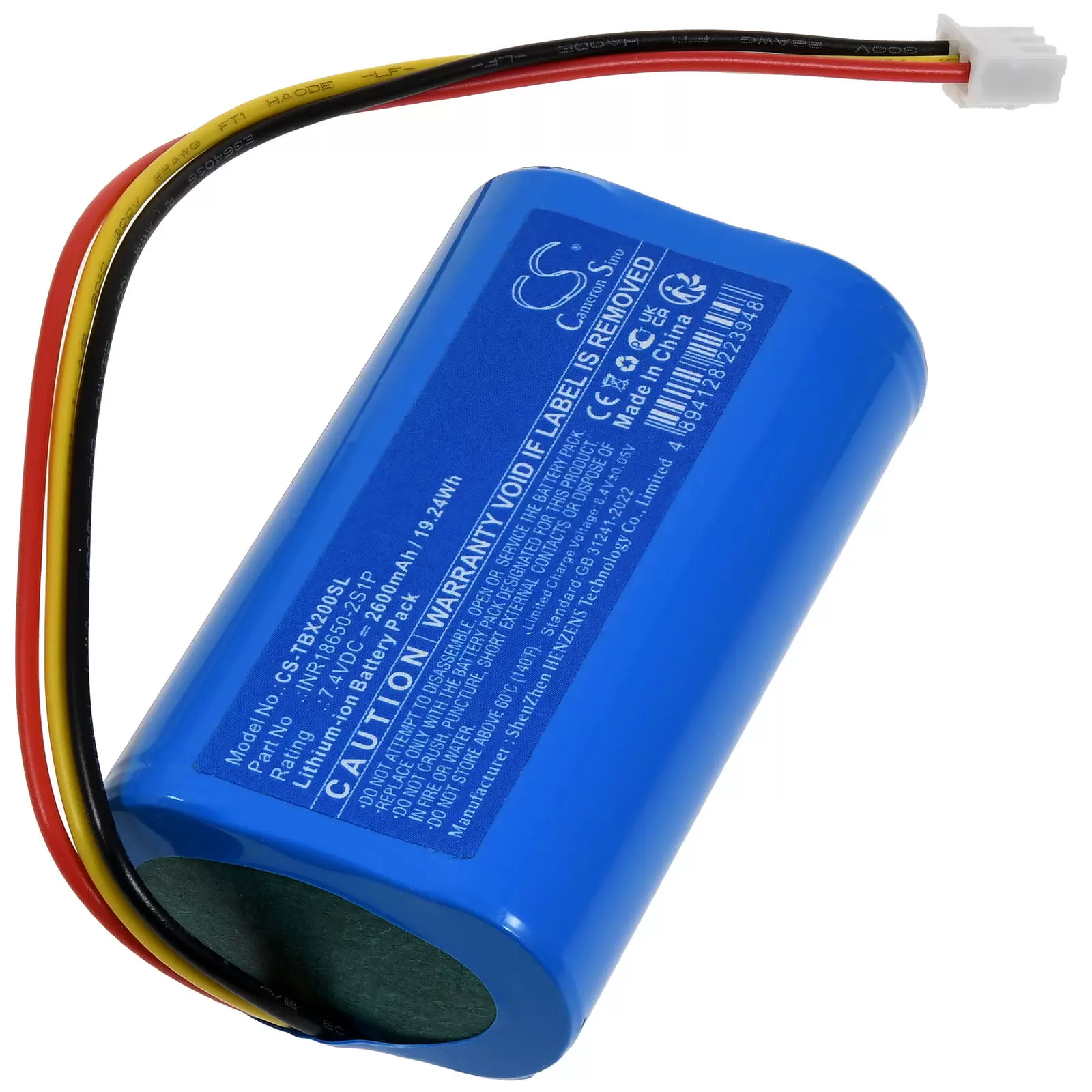 Akku passend für Tribit Stormbox XSound Plus 2 Bluetooth-Lautsprecher Typ INR18650-2S1P