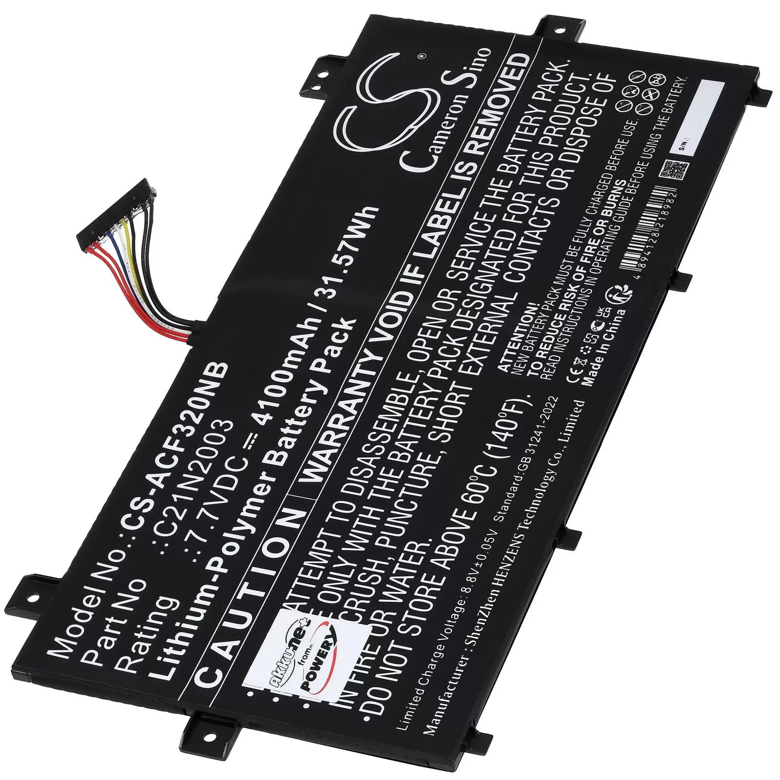 Akku passend für Laptop Asus Chromebook Flip CM3200 Chromebook Flip CM3 Typ C21N2003