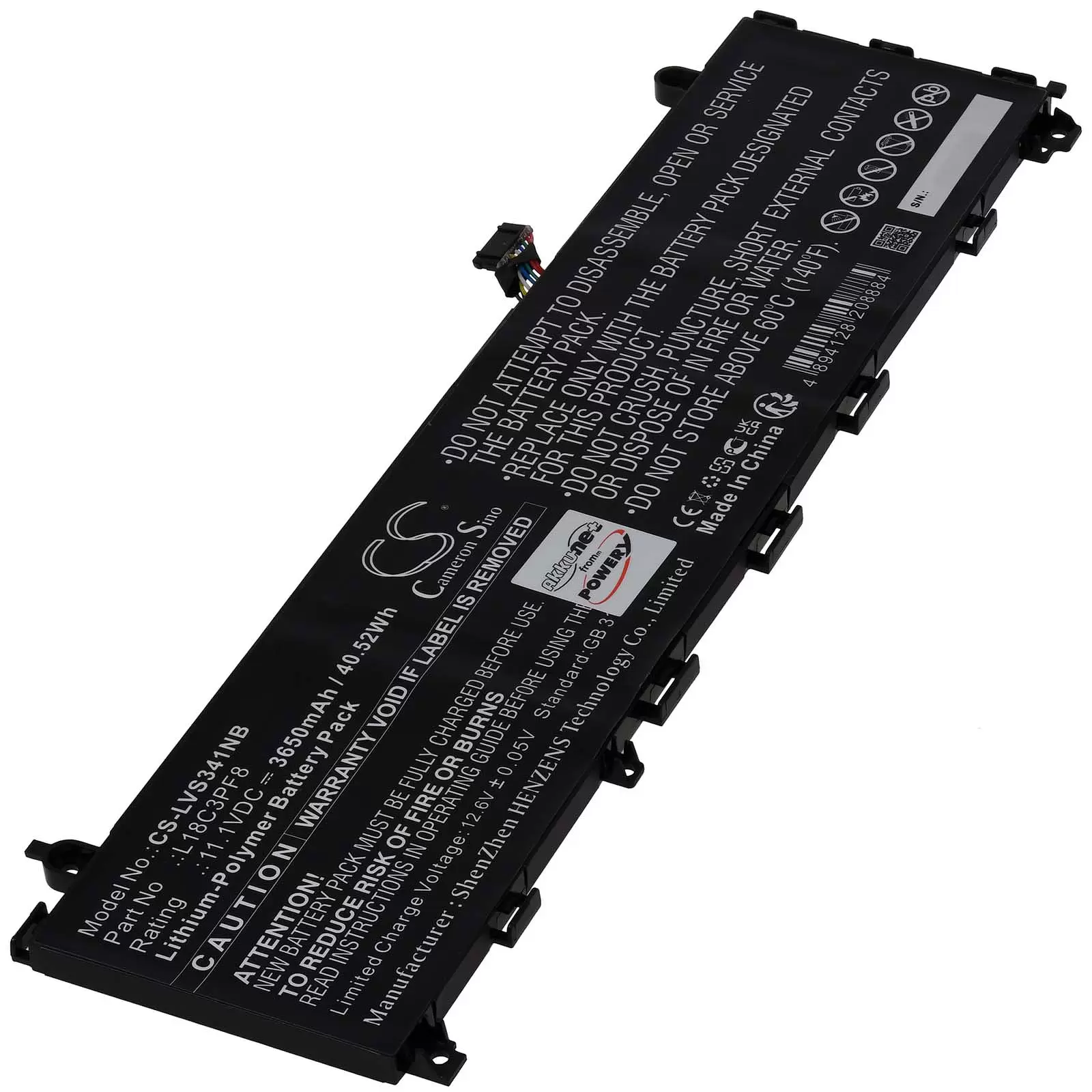 Akku passend für Laptop Lenovo IdeaPad S340-13 IdeaPad S340-13IML Typ L18C3PF8 Akku passend für Laptop Lenovo IdeaPad S340-13 IdeaPad S340-13IML Typ L18C3PF8