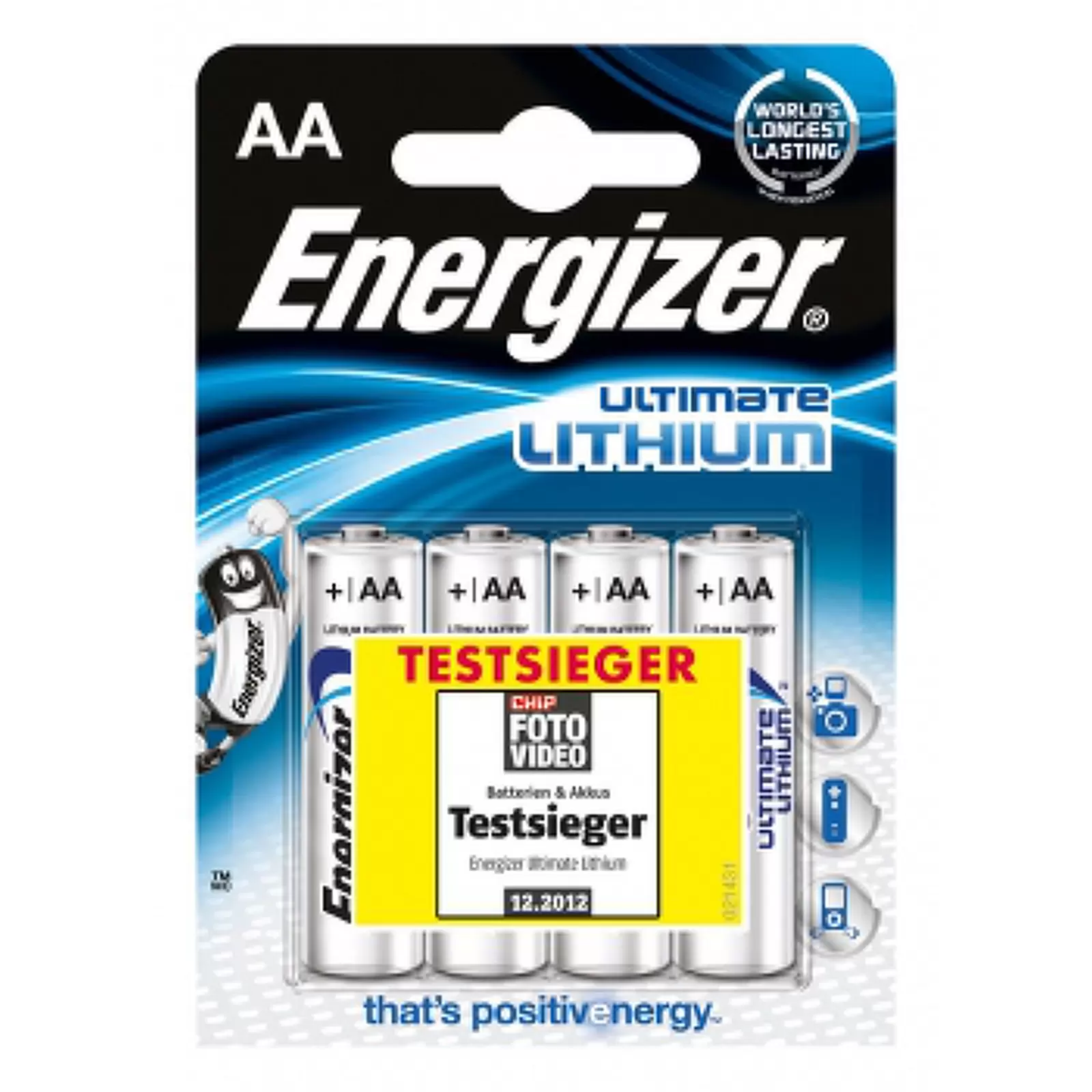 Energizer Ultimate Lithium AA Mignon Batterie 4er Blister