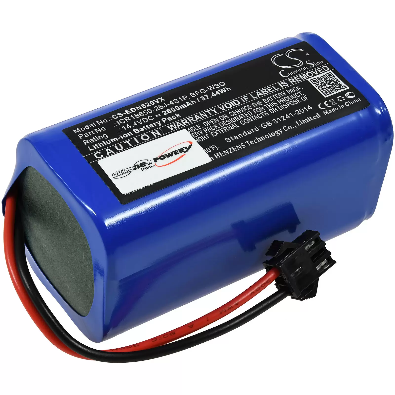 Akku passend für Saugroboter Eufy RoboVac 11 / 11S, Ecovacs Deebot DN621, Typ BFG-WSQ Akku passend für Saugroboter Eufy RoboVac 11 / 11S, Ecovacs Deebot DN621, Typ BFG-WSQ