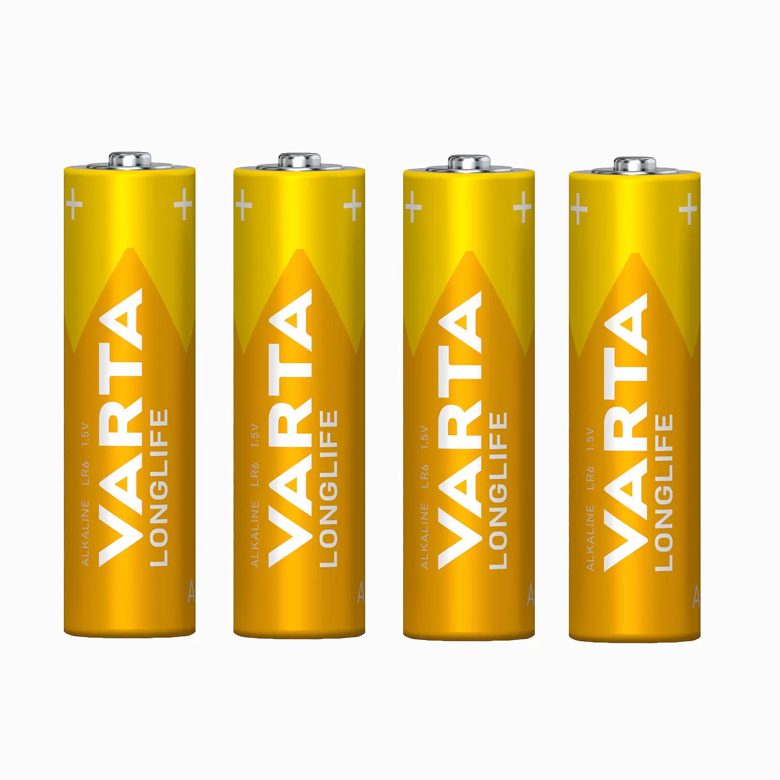 Varta Batterien AA LR06 Alkaline Mignon Longlife 1,5V 4er Blister