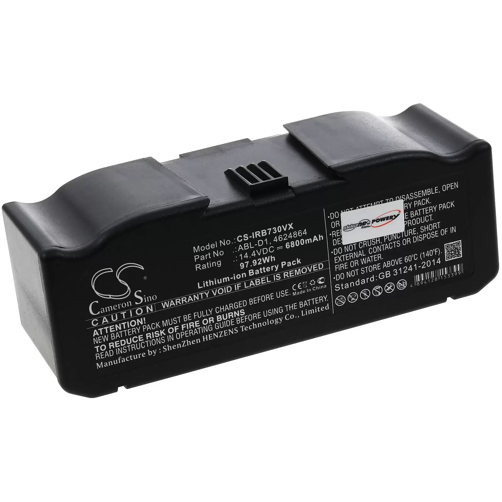 Powerakku passend für iRobot Roomba e5 (5150) / Roomba i7 / Roomba i7+ / Typ ABL-D1 Powerakku passend für iRobot Roomba e5 (5150) / Roomba i7 / Roomba i7+ / Typ ABL-D1