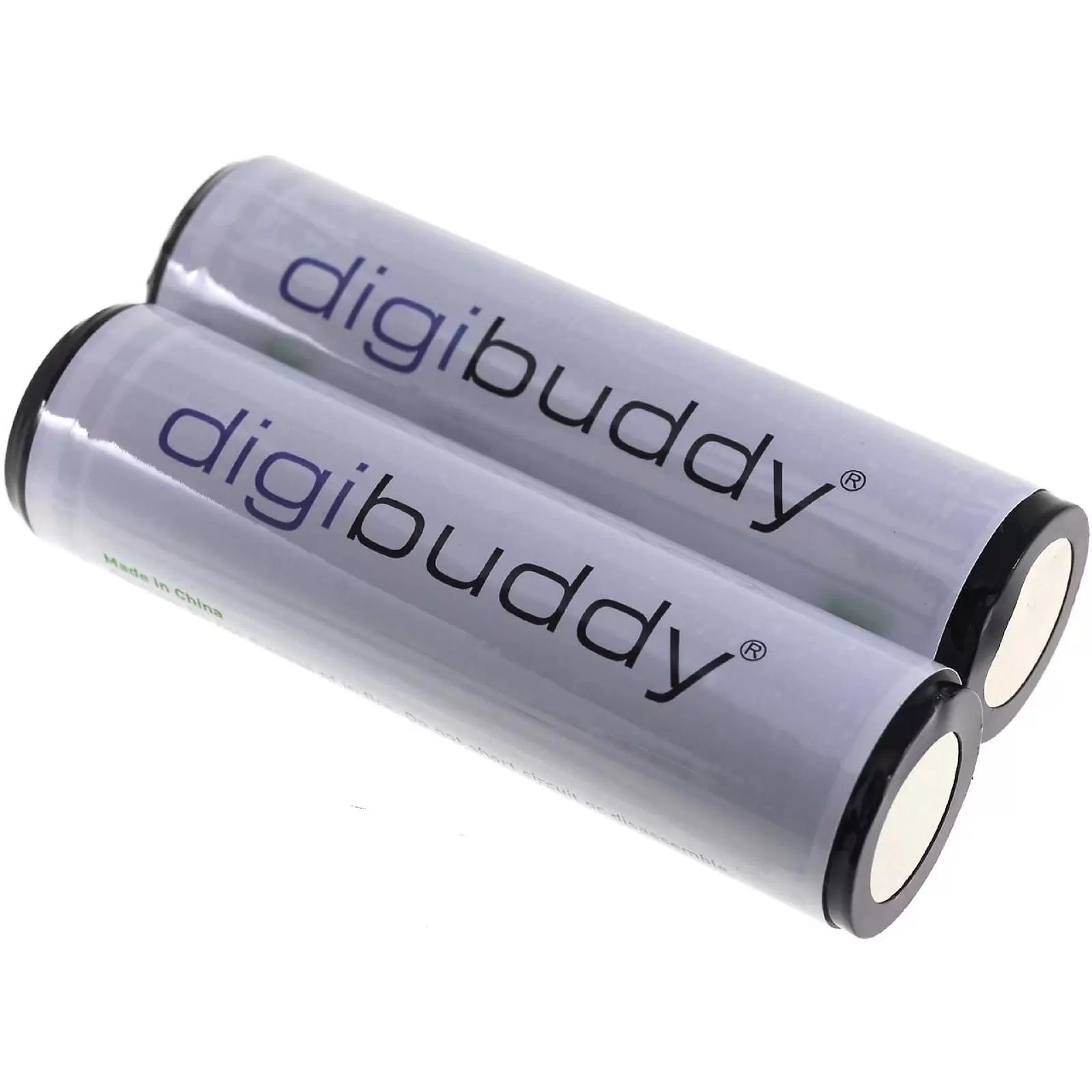 Digibuddy 18650 Akku Li-Ion-Zelle 2er Pack für Taschenlampen o. Kleingeräte