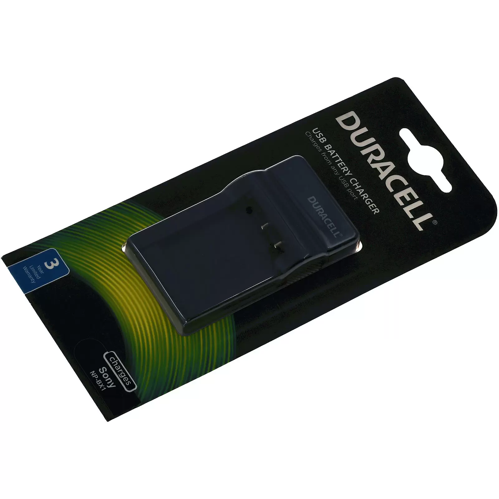 DURACELL Ladegerät mit USB-Kabel, kompatibel mit Sony Akku-Typ DRSBX1, NP-BX1 DURACELL Ladegerät mit USB-Kabel, kompatibel mit Sony Akku-Typ DRSBX1, NP-BX1