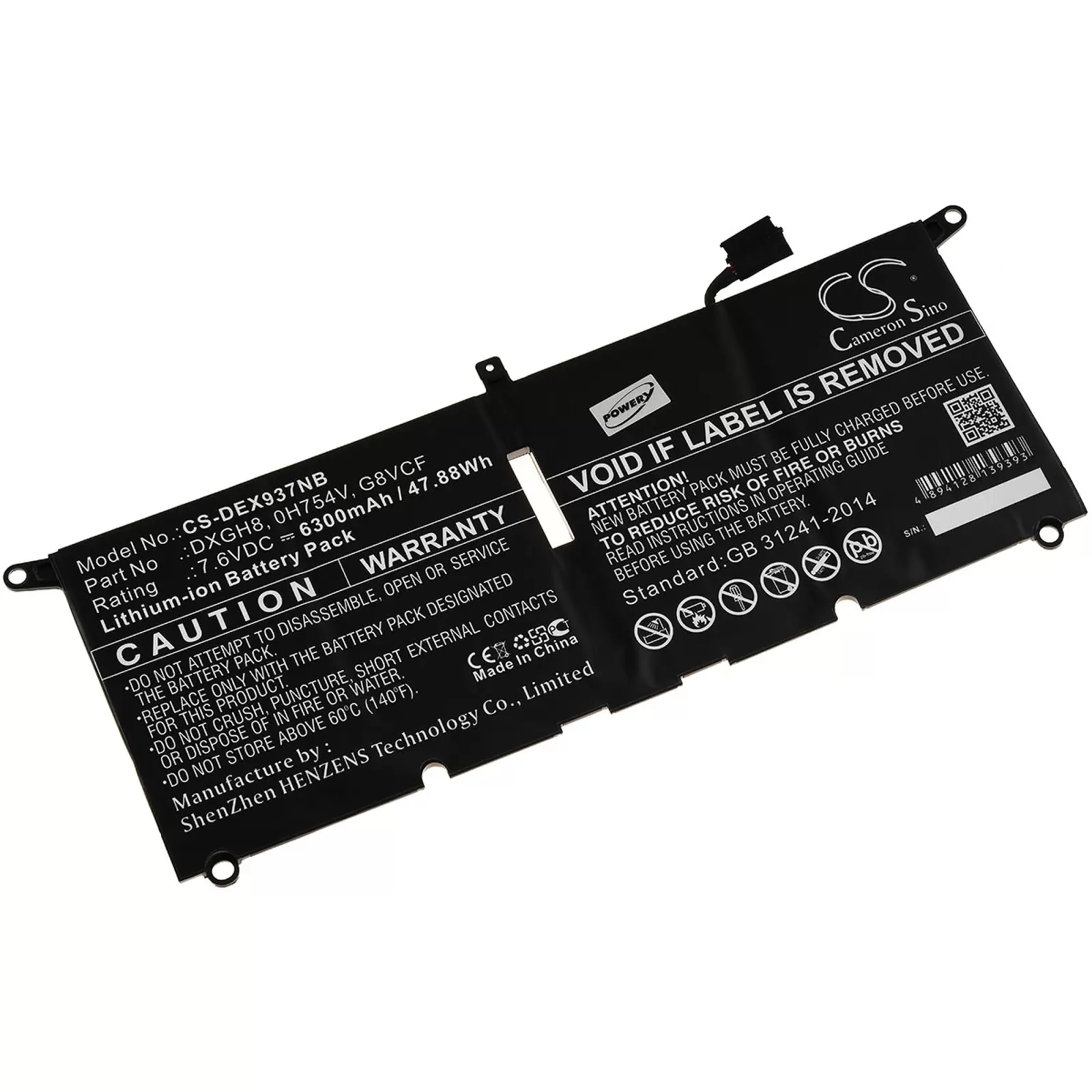 Akku für Laptop Dell XPS 13 2018 / XPS 13 9370 / Typ 0H754V Akku für Laptop Dell XPS 13 2018 / XPS 13 9370 / Typ 0H754V