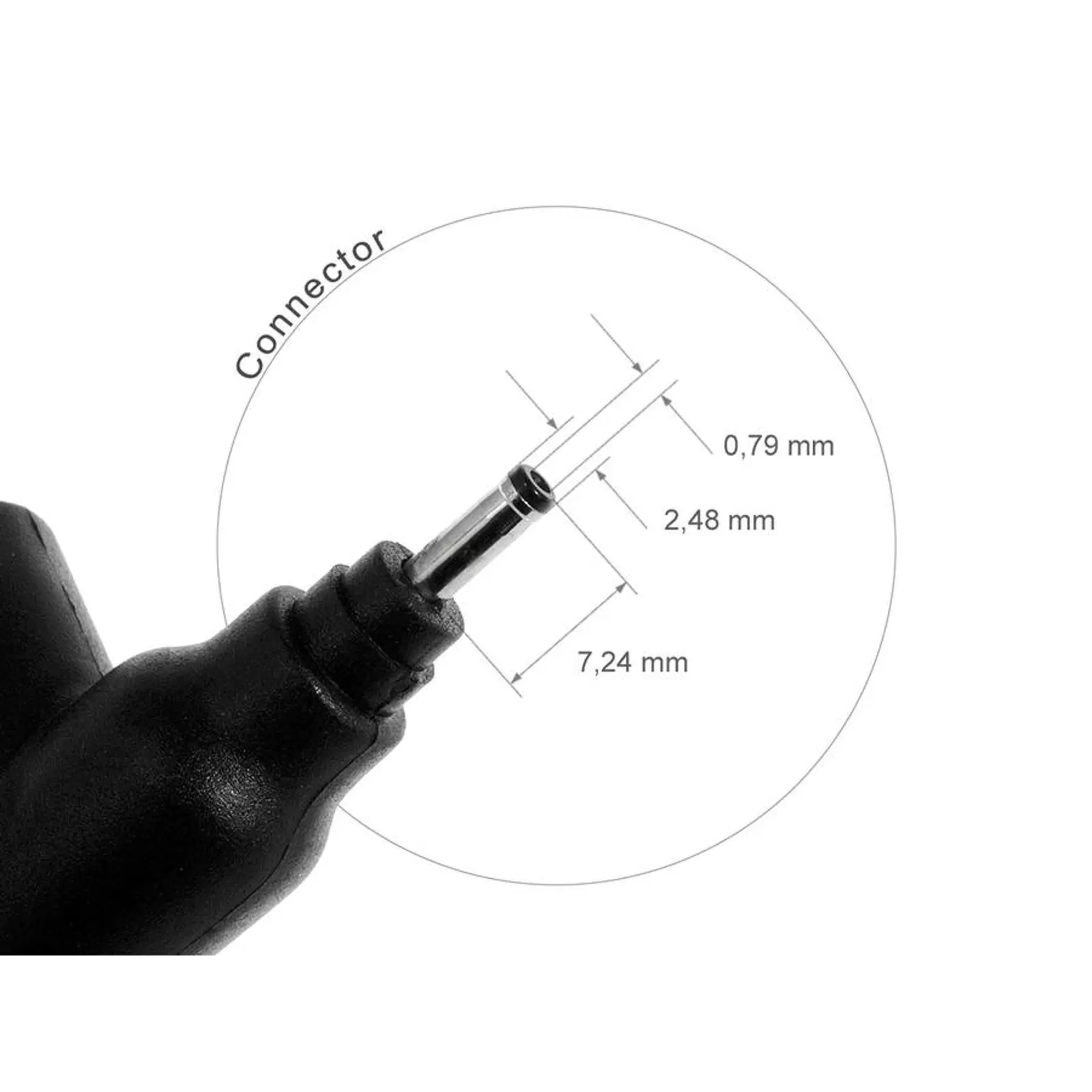 Notebook-Netzteil 19V 45W mit Stecker 2,5mm x 0,7mm x 7,0mm