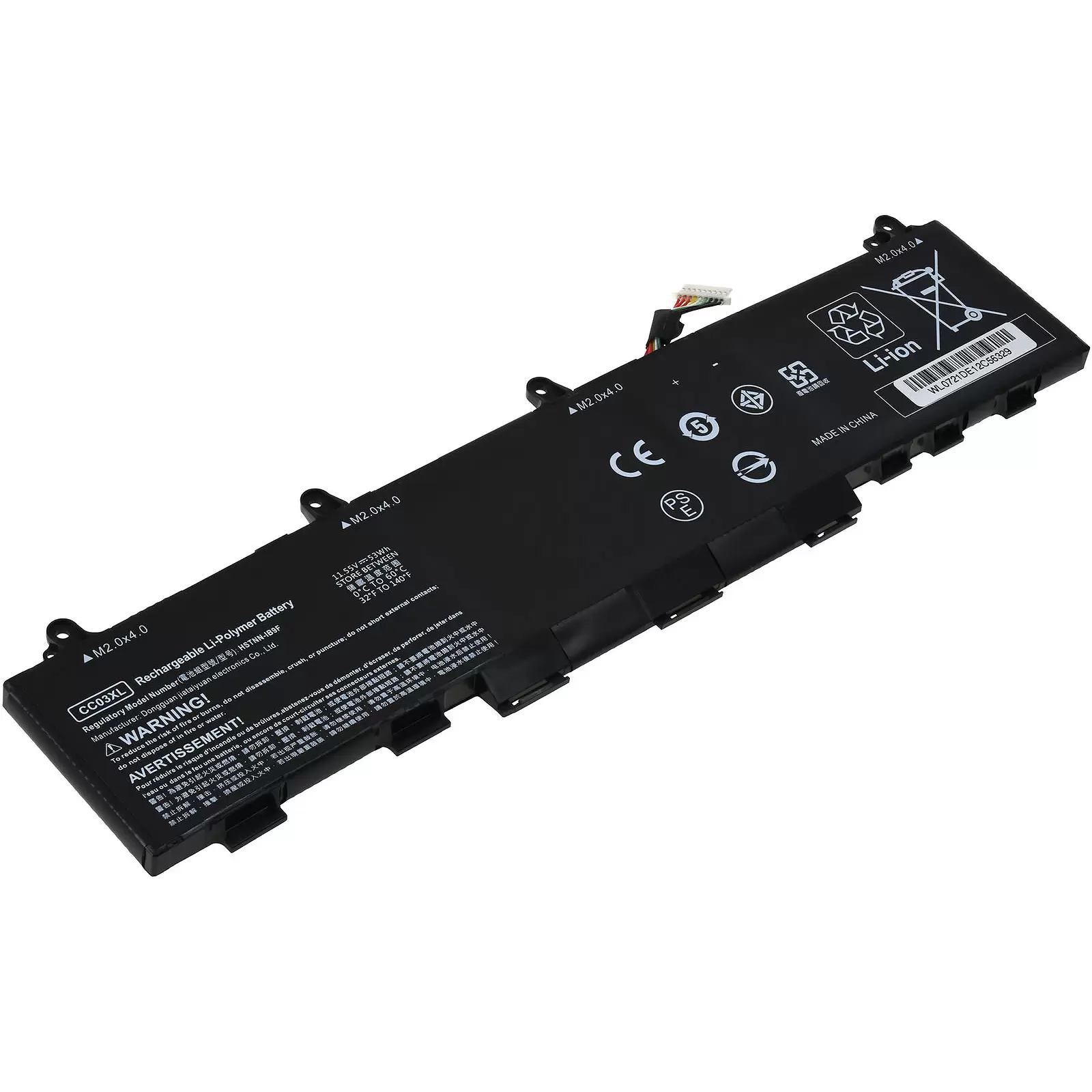 Akku passend für Laptop HP EliteBook 830 G7, Typ CC03XL, HSTNN-LB8Q (Bauform genau beachten) Akku passend für Laptop HP EliteBook 830 G7, Typ CC03XL, HSTNN-LB8Q (Bauform genau beachten)