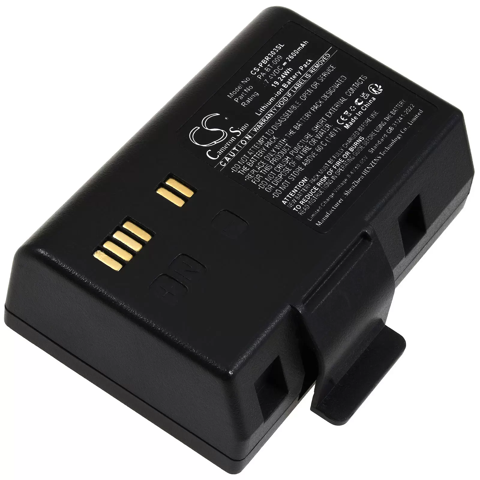 Akku passend für mobilen Drucker Brother Rugged Jet RJ-3035B RJ-3055WB Typ PA-BT-010