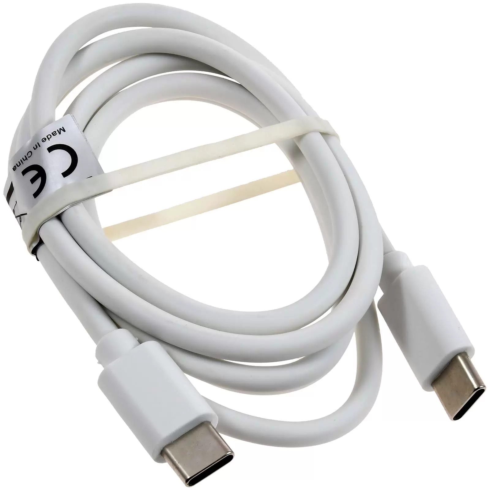 Daten-Ladekabel USBC-C auf USB-C 65W 1m Weiß