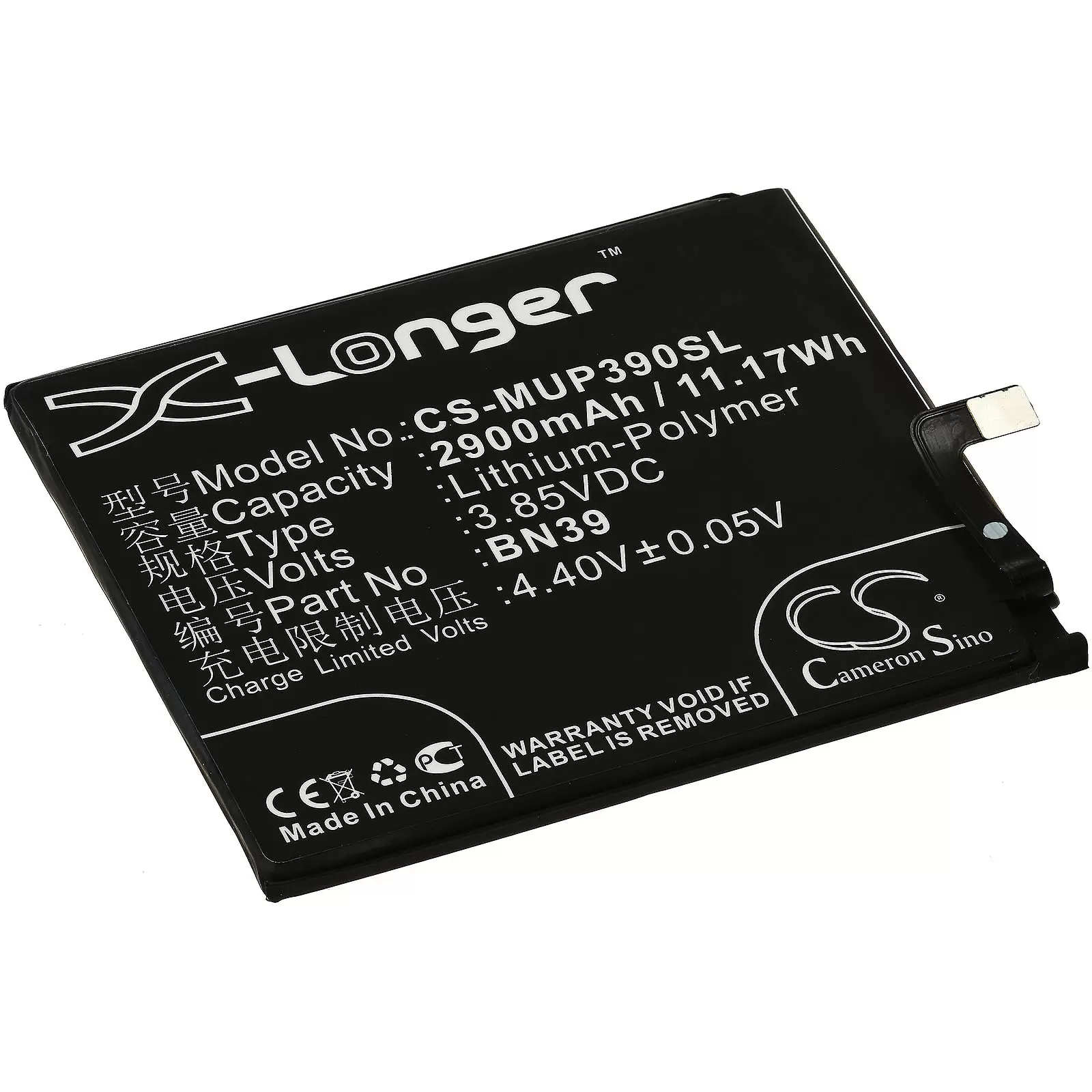 Akku für Xiaomi Mi Play / M1901F9E / M1901F9T / Typ BN39 Akku für Xiaomi Mi Play / M1901F9E / M1901F9T / Typ BN39