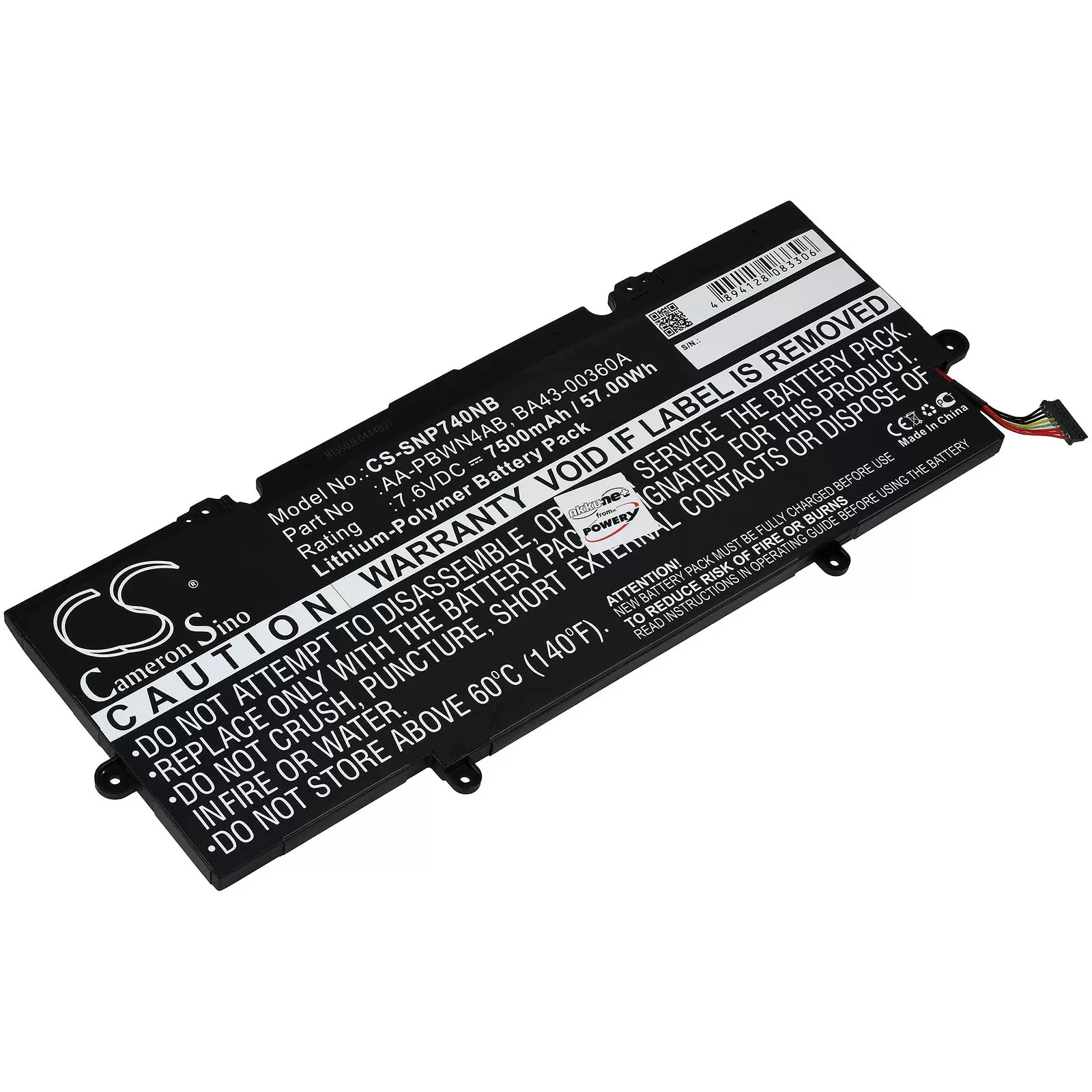 Akku für Samsung ATIV Book 5 / 540U / Typ AA-PBWN4AB Akku für Samsung ATIV Book 5 / 540U / Typ AA-PBWN4AB
