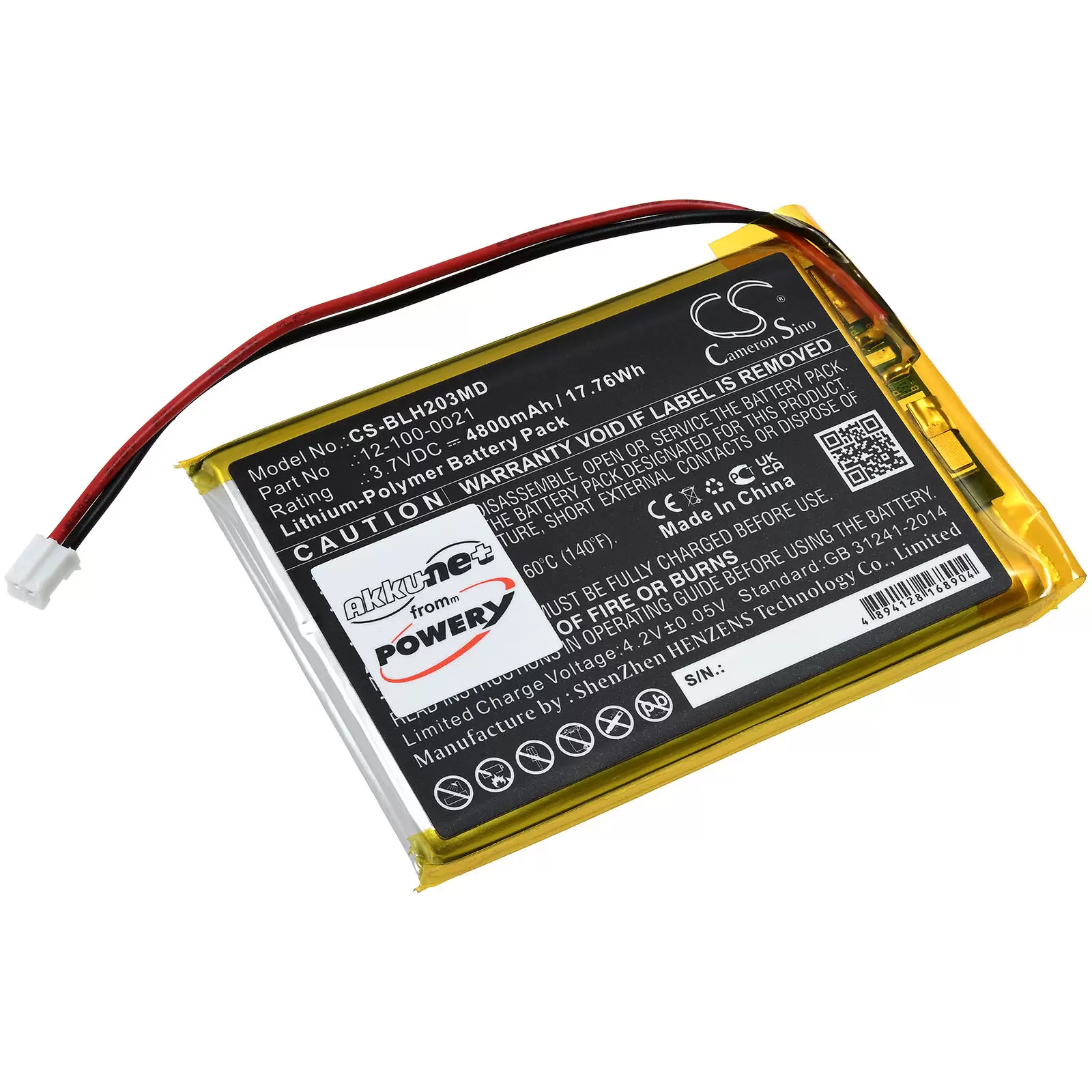 Akku passend für Biolight BLT-203 / Typ 12-100-0021 Akku passend für Biolight BLT-203 / Typ 12-100-0021