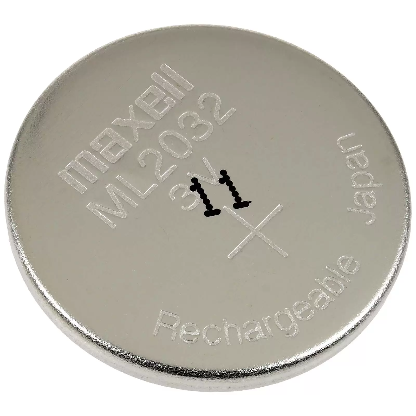 Maxell Lithium Knopfzelle Akku ML2032 3V wiederaufladbar Maxell Lithium Knopfzelle Akku ML2032 3V wiederaufladbar
