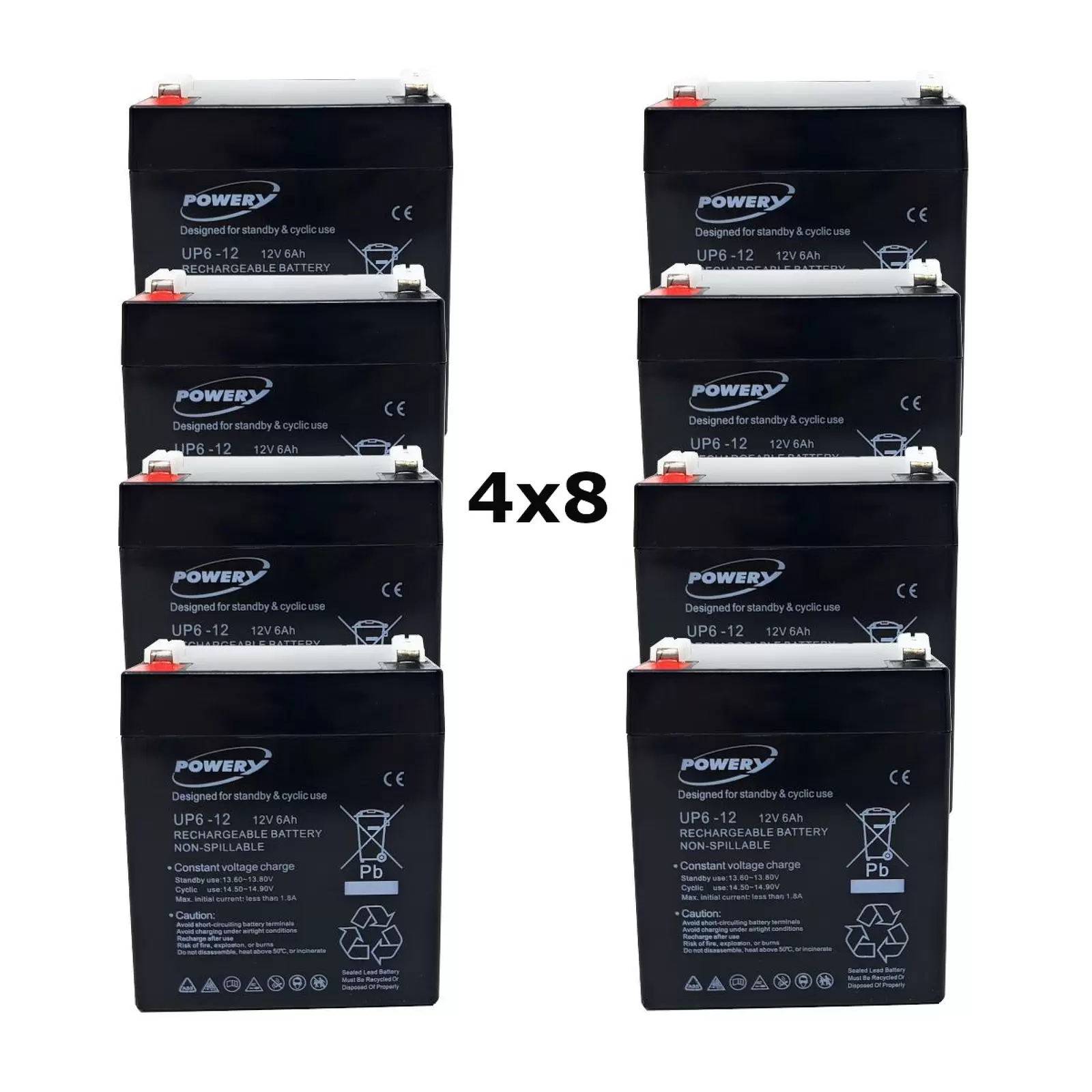 Powery Blei-Gel Akku 12V 6Ah für APC Smart-UPS RT 10000 RM Powery Blei-Gel Akku 12V 6Ah für APC Smart-UPS RT 10000 RM
