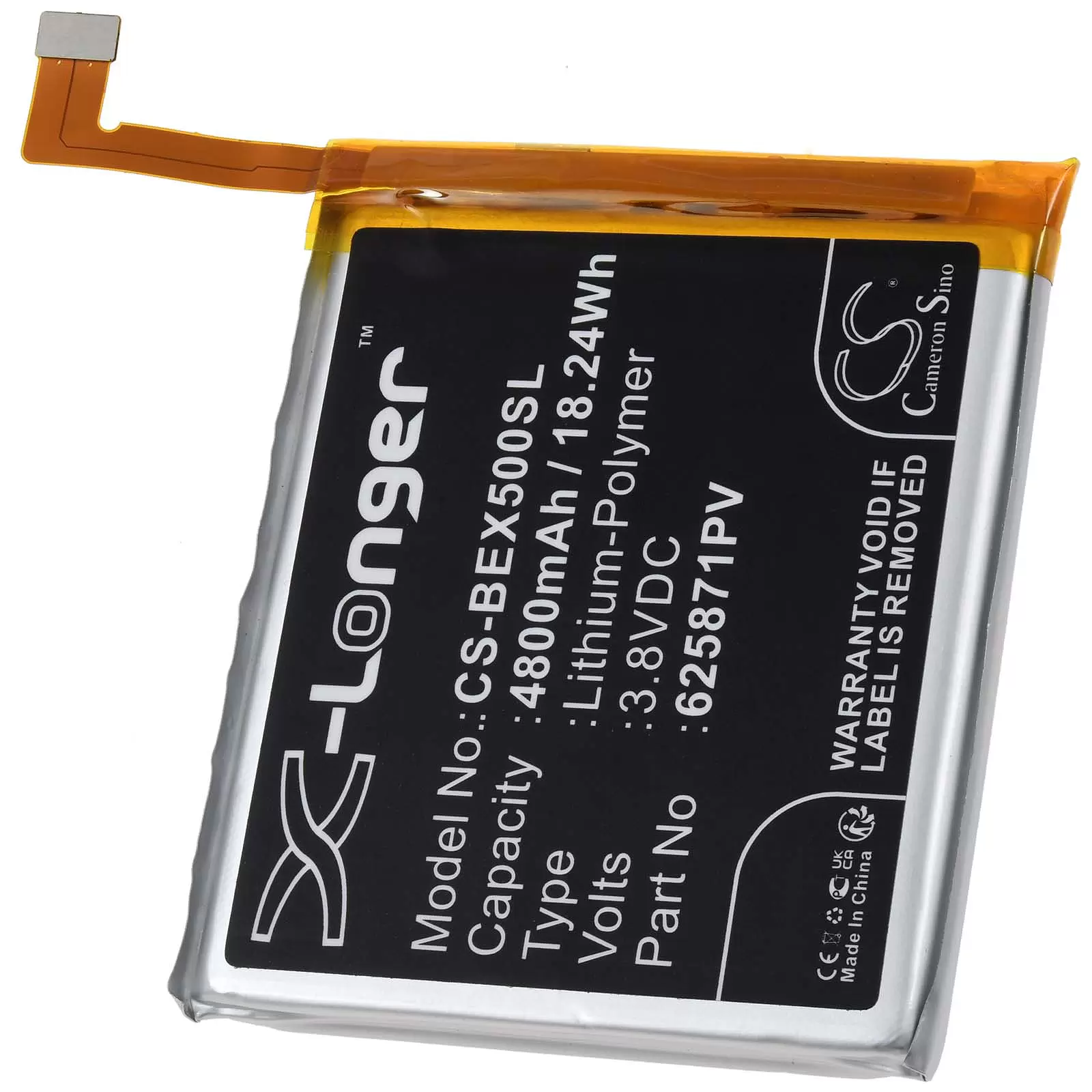 Akku passend für Handy Beafon X5 Premium Typ 625871PV Akku passend für Handy Beafon X5 Premium Typ 625871PV