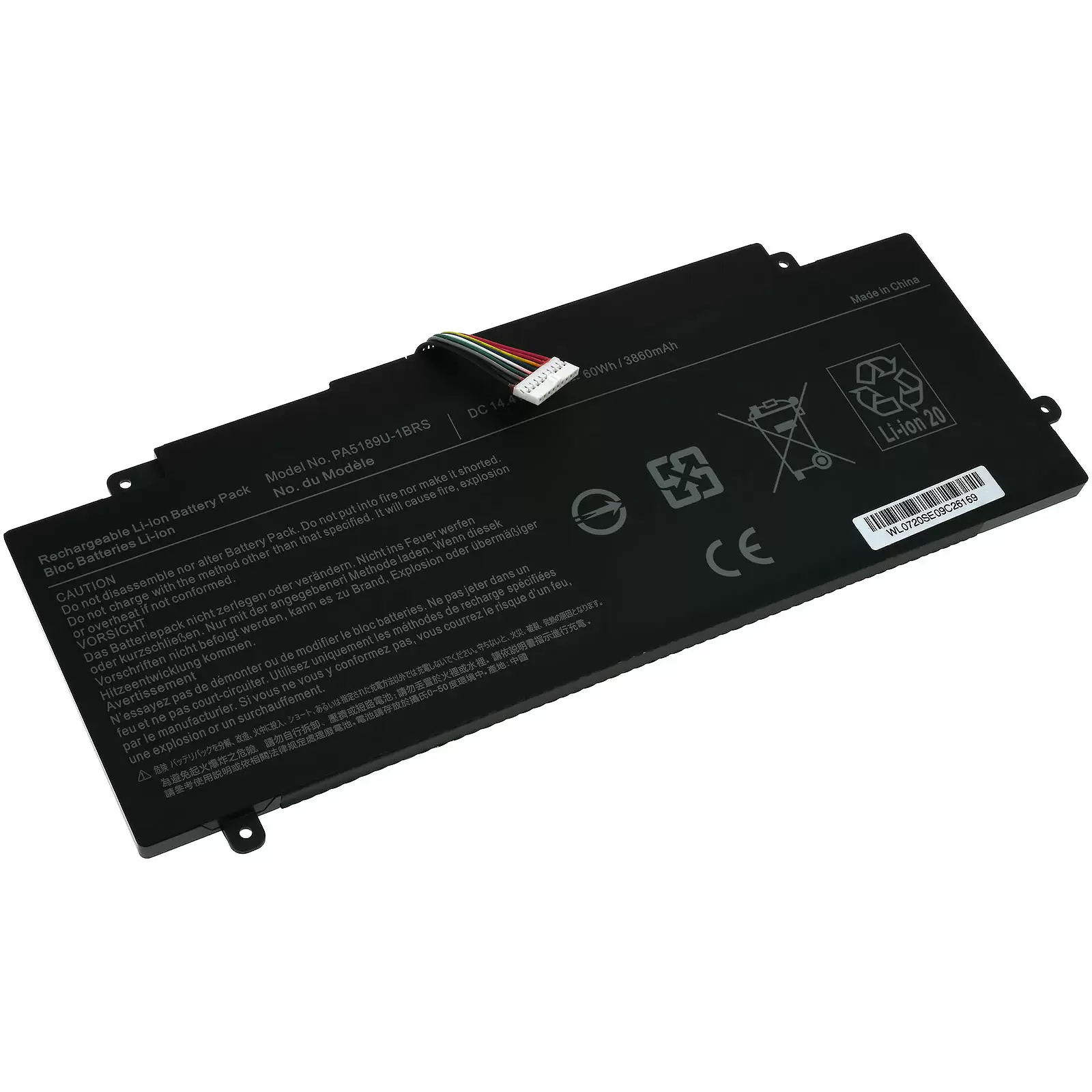 Akku passend für Laptop Toshiba Satellite P55W-B5224, P55W-B5318D, Typ PA5189U-1BRS u.a.