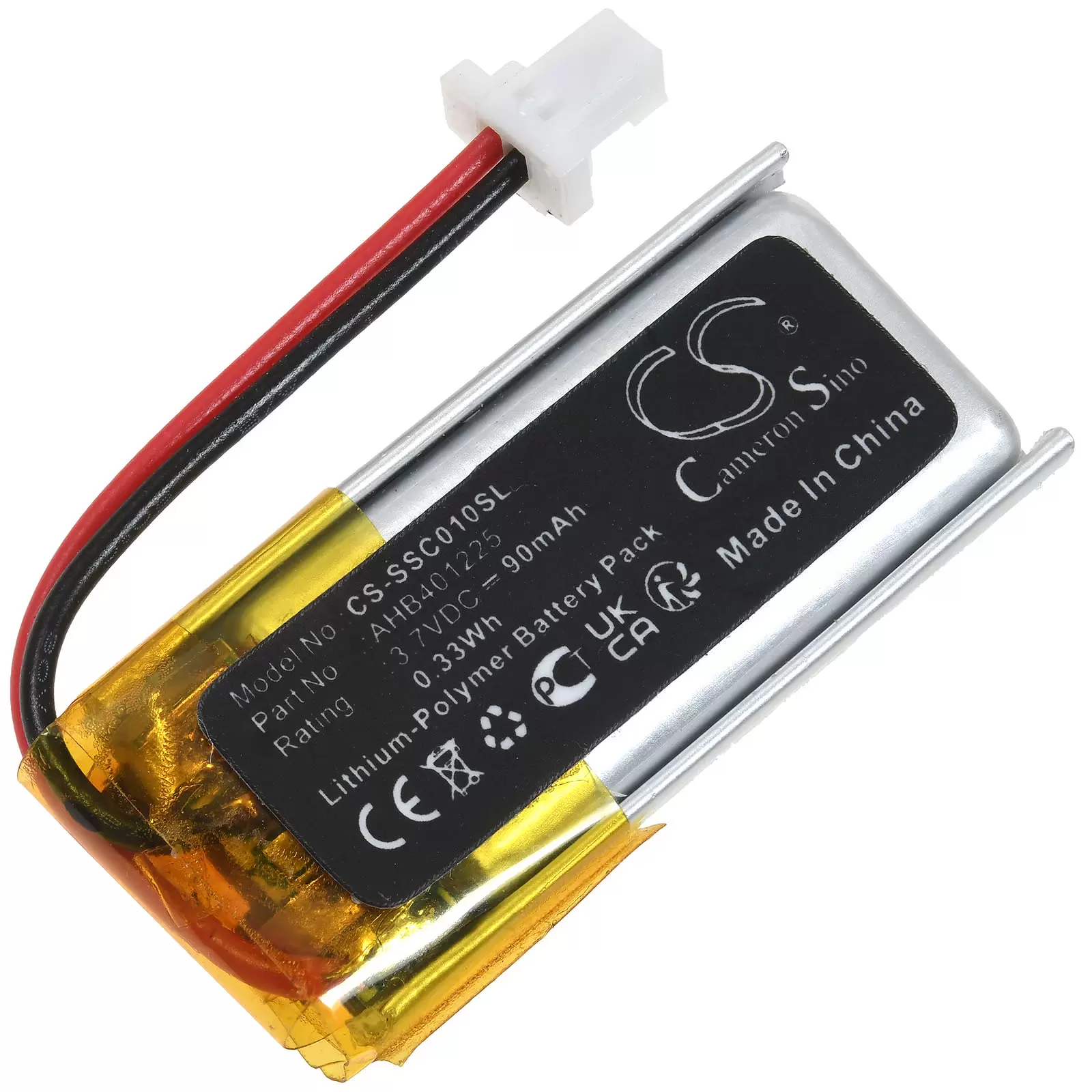 Akku passend für wireless Armband Lenker-Fernbedienung Sena SC-HR-01 SC-WR-01 Typ AHB401225