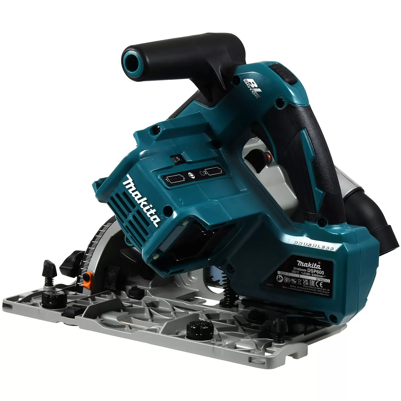 Makita DSP600Z Tauchsäge, Kreissäge 165mm, ohne Akku 1200W 36V