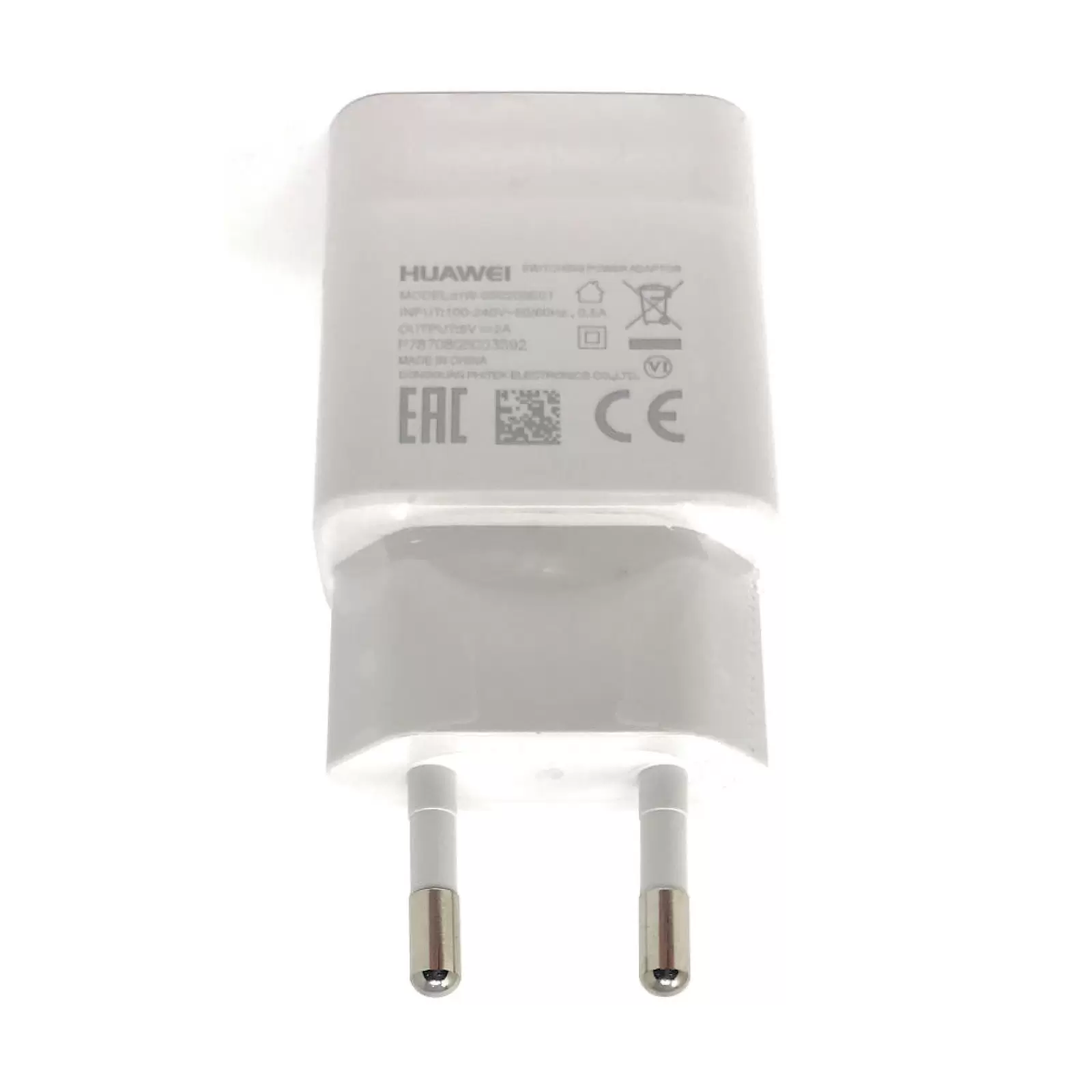 Original Huawei Ladegerät / Lade-Adapter für Huawei P8 Lite / P9 / P9 Plus / Y560 / 2,0Ah Weiß