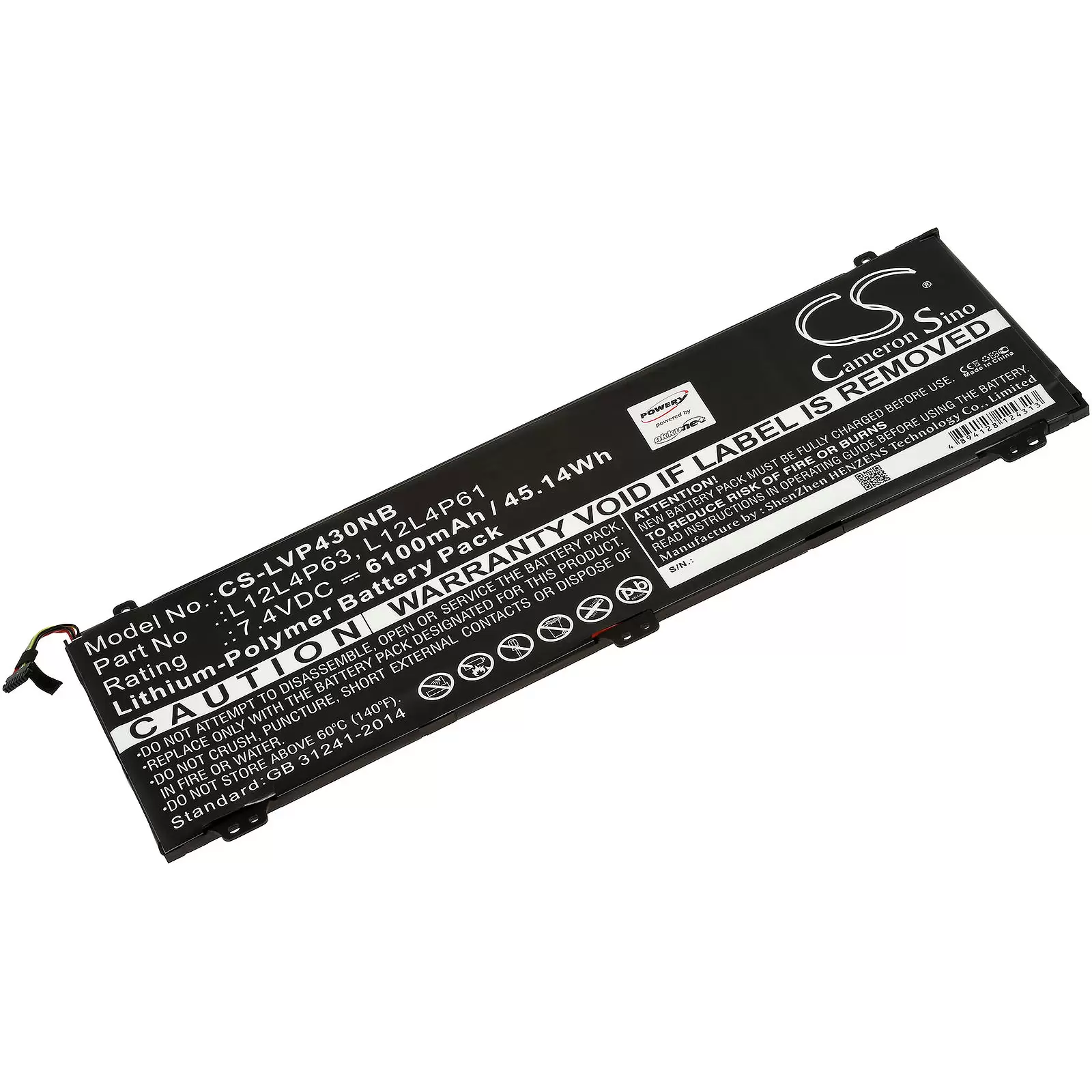 Akku passend für Laptop Lenovo IdeaPad U330p / U330 Touch / Typ L12M4P61 Akku passend für Laptop Lenovo IdeaPad U330p / U330 Touch / Typ L12M4P61
