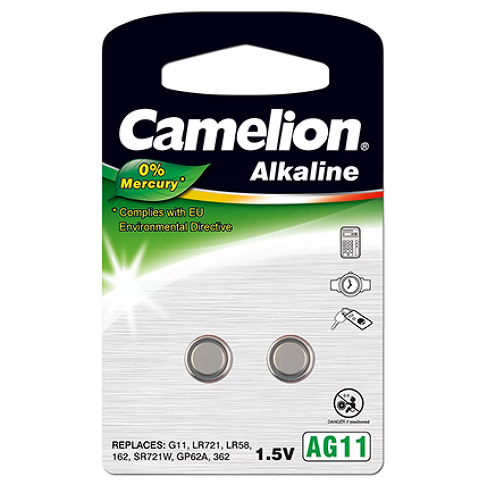 Camelion Knopfzelle 362 LR58 LR721 AG11 2er Blister Camelion Knopfzelle 362 LR58 LR721 AG11 2er Blister