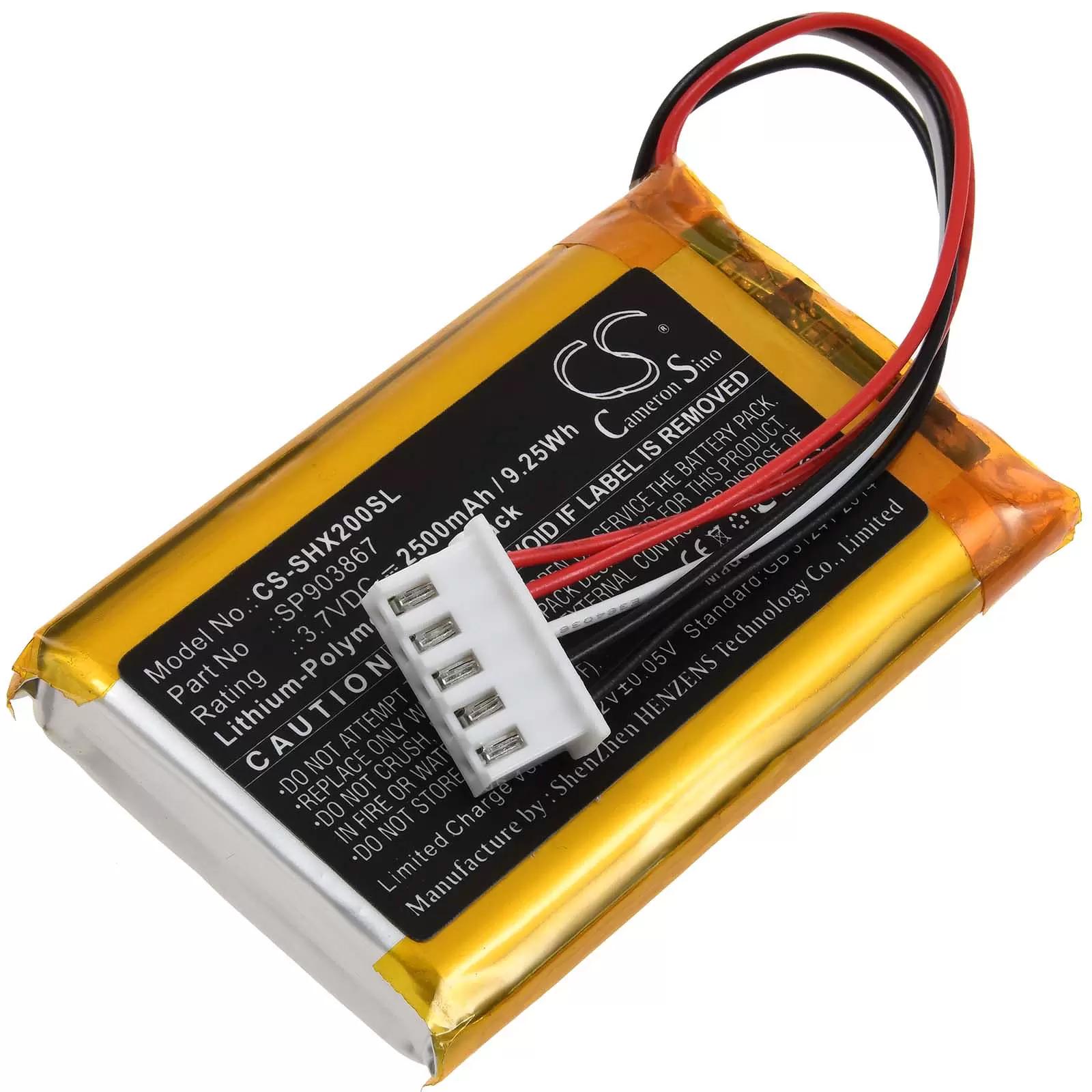 Akku passend für Bluetooth Lautsprecher Sony SRS-XE200 Typ SP903867 Akku passend für Bluetooth Lautsprecher Sony SRS-XE200 Typ SP903867