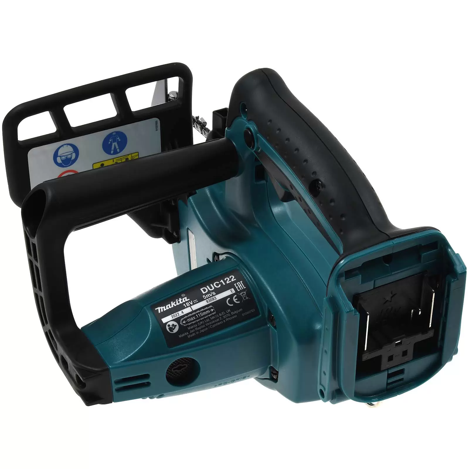 Top Handle Makita DUC220Z Akku 18V Kettensäge ohne Akku, ohne Ladegerät