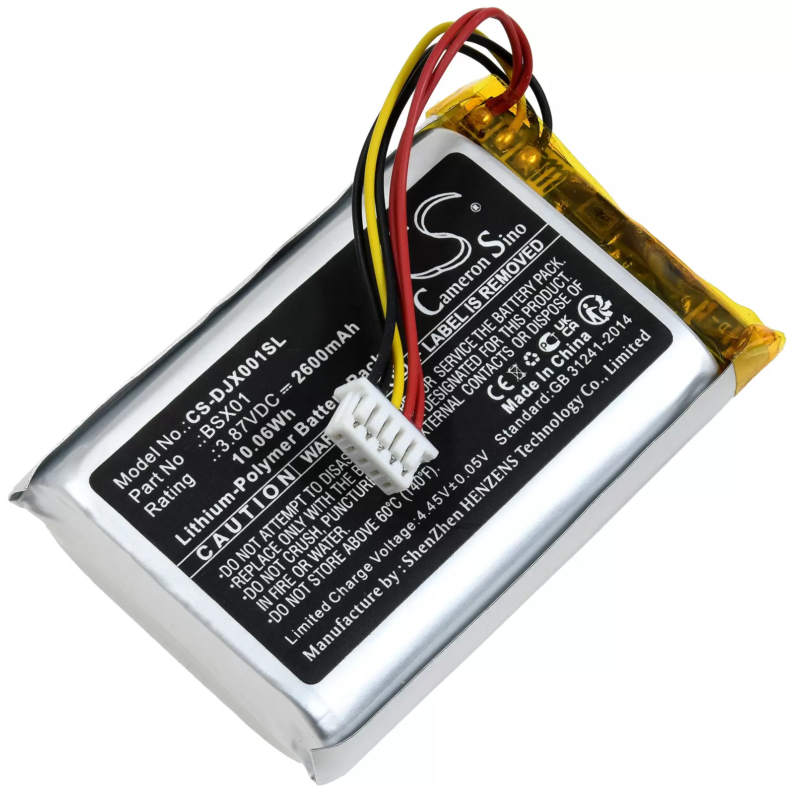 Akku passend für DJI Mic ASB01 wireless Mikrofon Transmitter Charging Case Typ BSX01