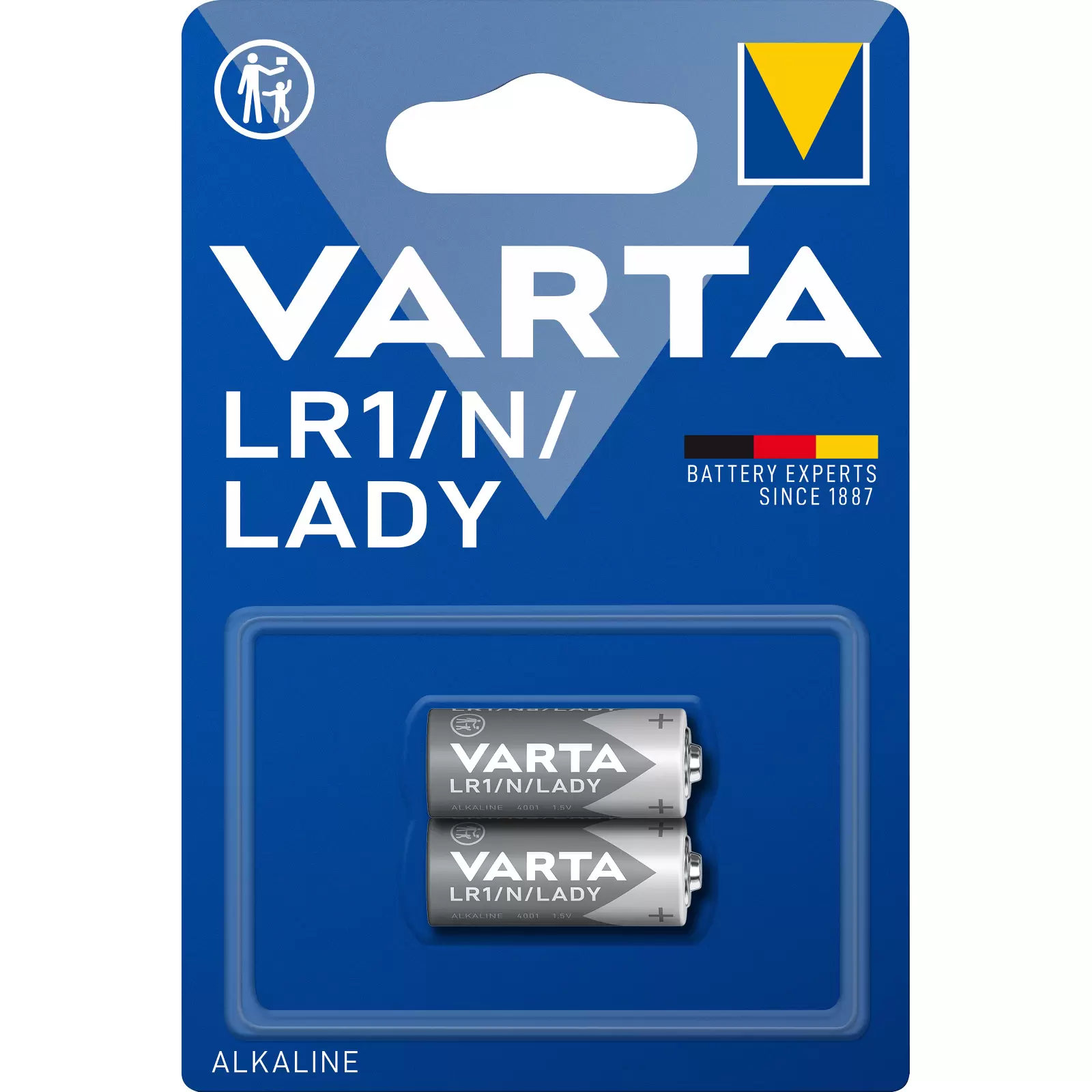 Varta Batterie Alkaline, LR1 N LADY 1.5V 2er Blister