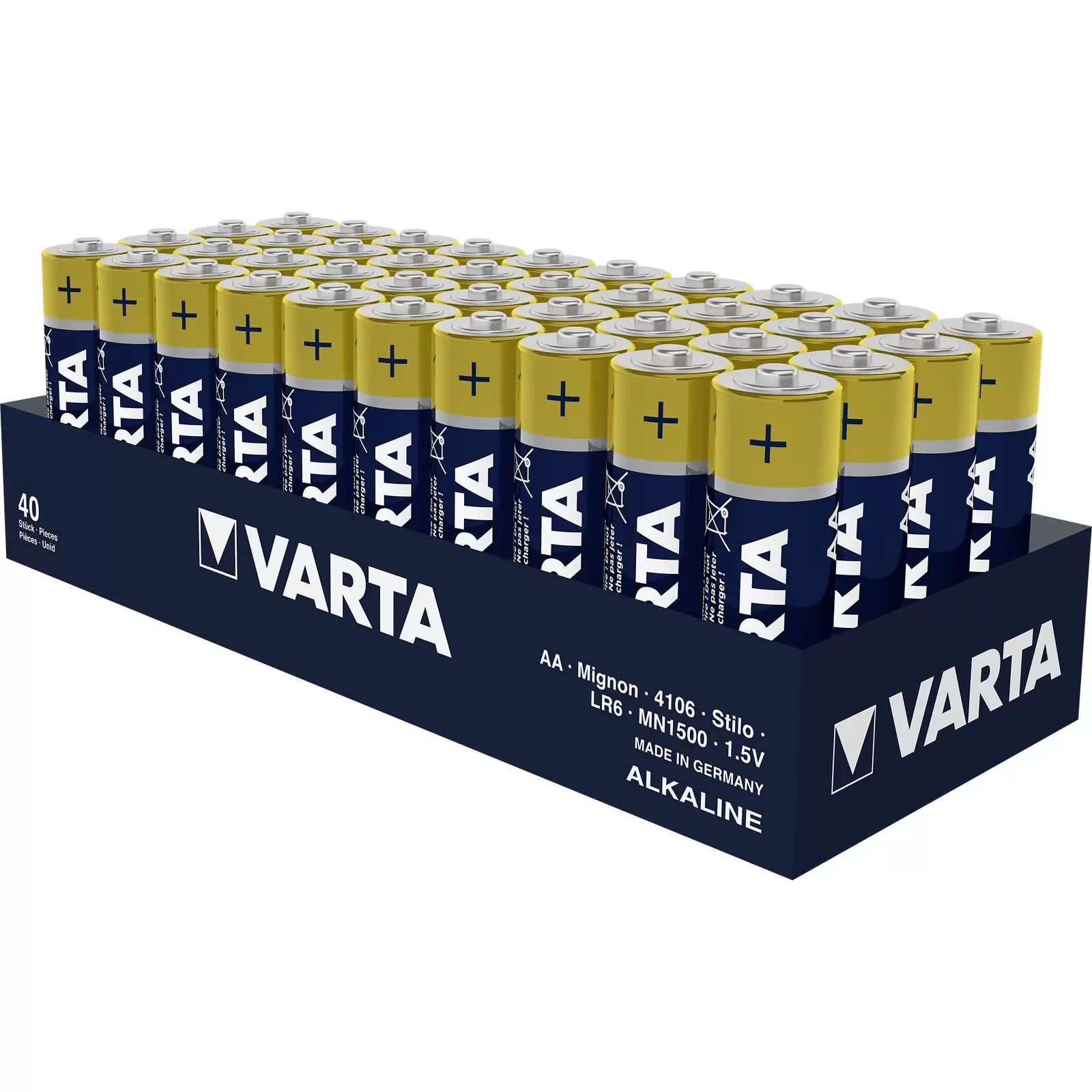 10 x Batterie Varta 4006 Industrial AA Mignonzelle 4er Folie 10 x Batterie Varta 4006 Industrial AA Mignonzelle 4er Folie