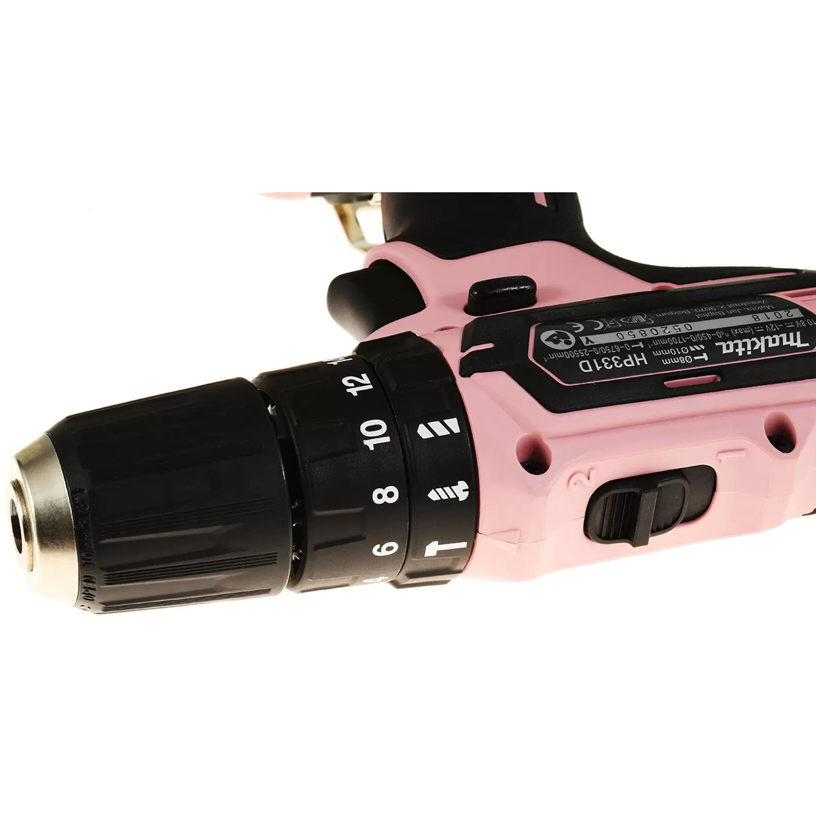 Makita Akku-Schlagbohrschrauber Set HP333DSAP1 Pink 12V, 24W, inkl. Transporttasche und Bits