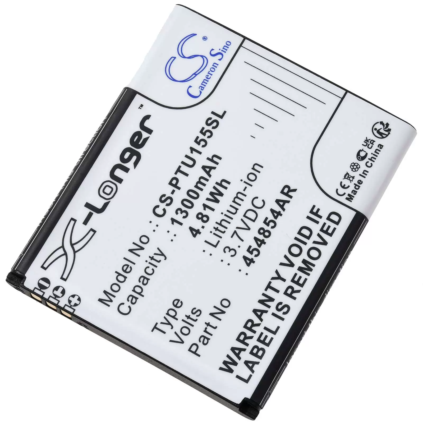 Akku passend für Handy Panasonic KX-TU150 KX-TU155 KX-TU160 Typ 454854AR Akku passend für Handy Panasonic KX-TU150 KX-TU155 KX-TU160 Typ 454854AR