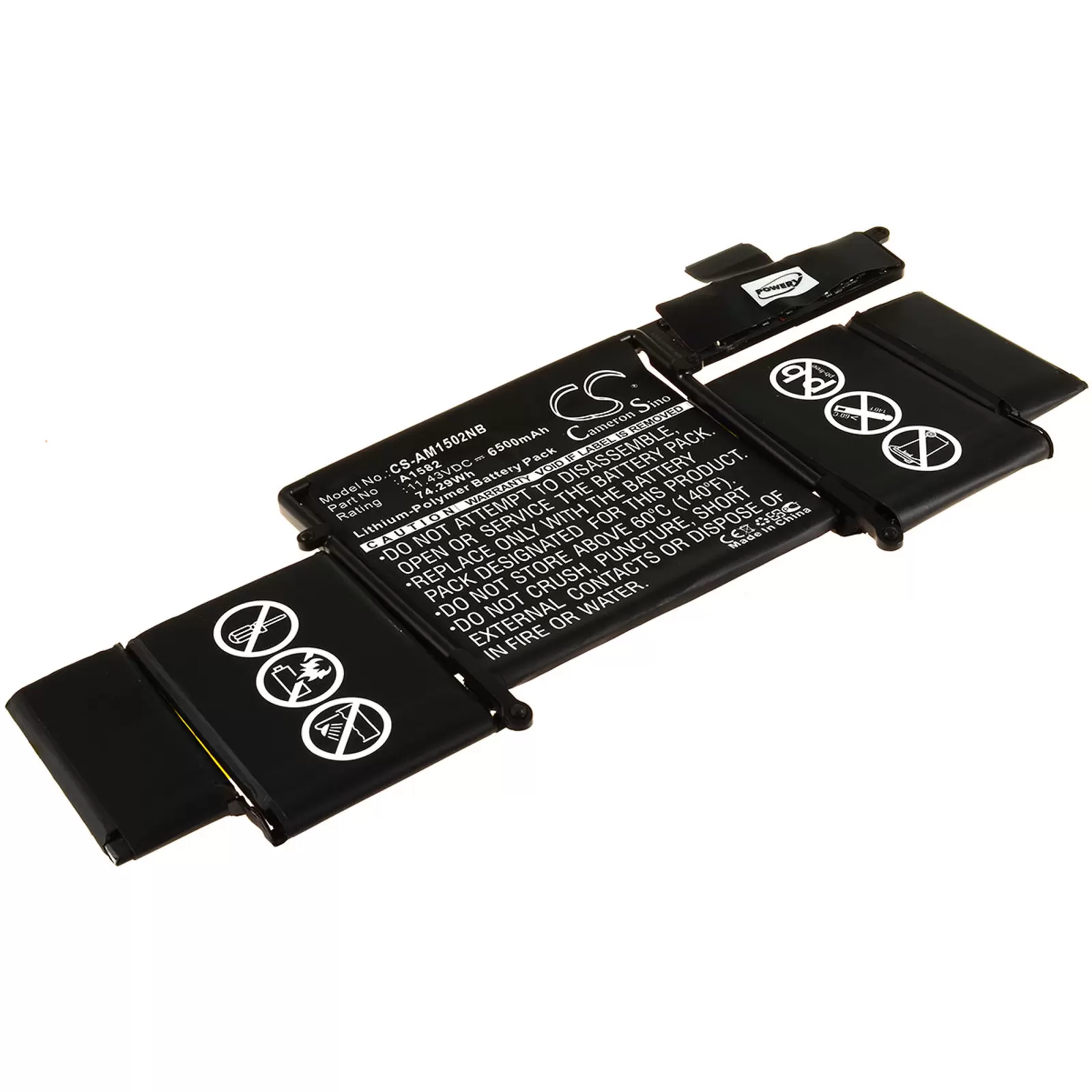 Akku für Laptop Apple MacBook Pro 13" 2015 Retina / MF839LL/A / MF841LL/A / Typ A1582 Akku für Laptop Apple MacBook Pro 13" 2015 Retina / MF839LL/A / MF841LL/A / Typ A1582