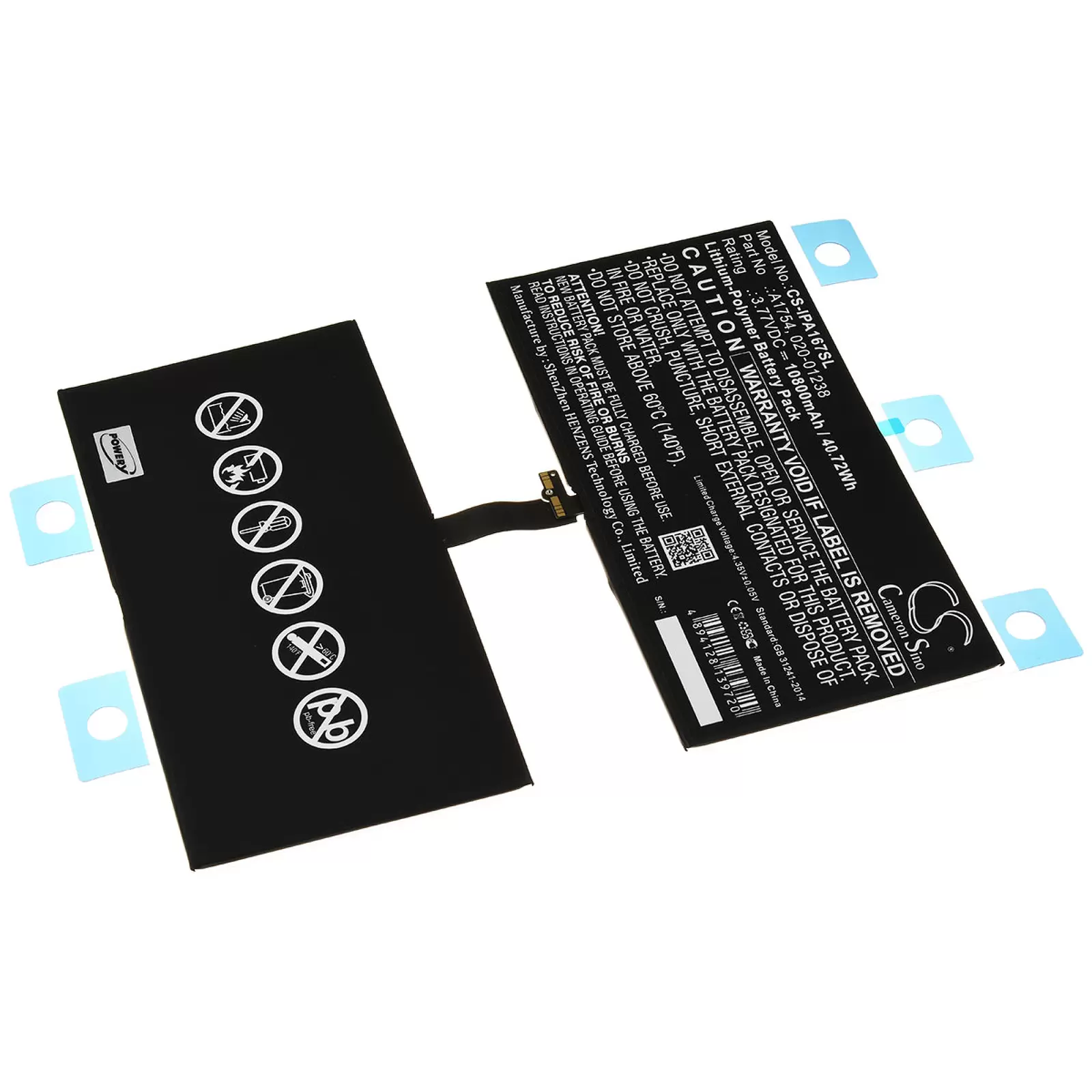 Akku für Tablet Apple iPad Pro 12.9 (2017) / A1671 / Typ A1754 Akku für Tablet Apple iPad Pro 12.9 (2017) / A1671 / Typ A1754