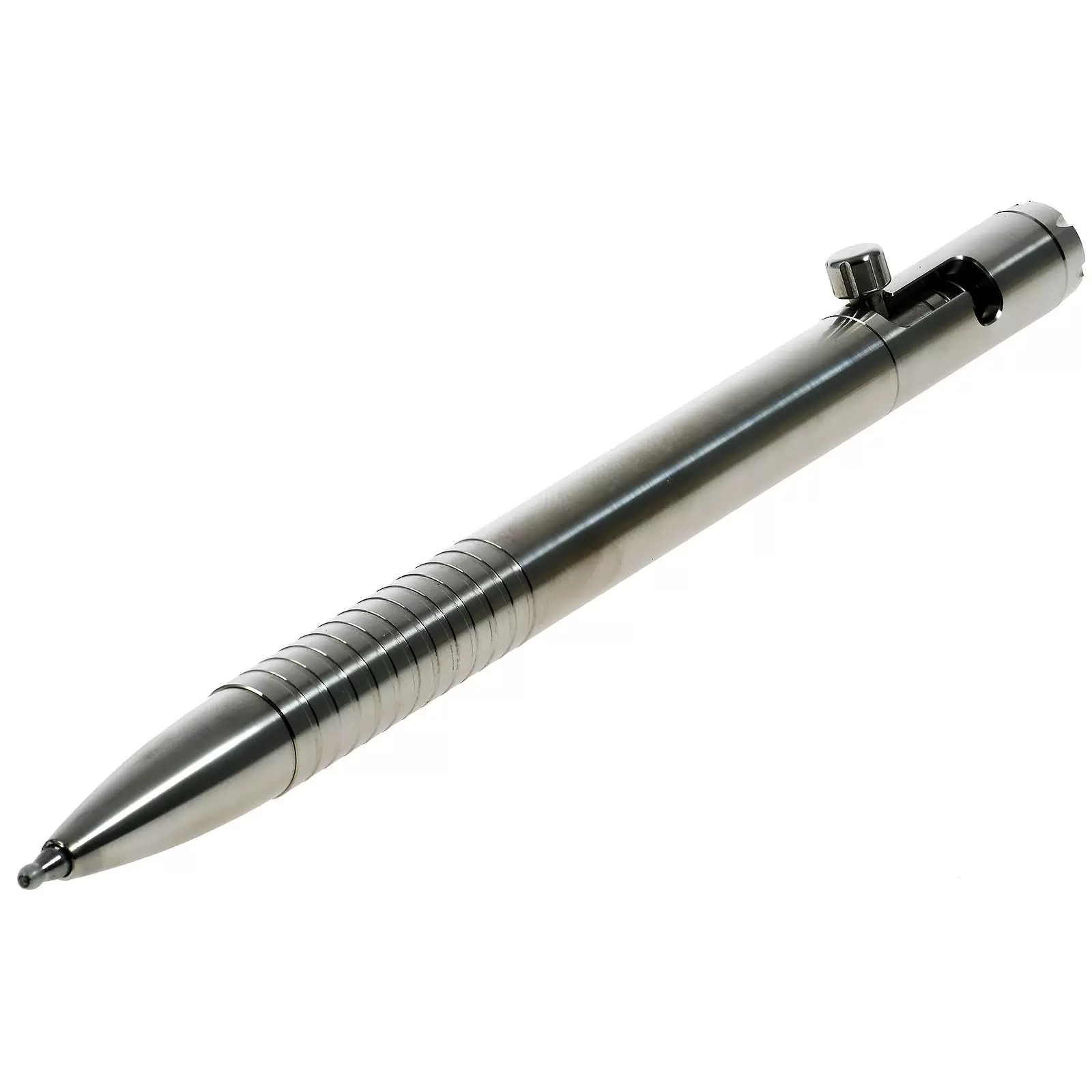 Nitecore Tactical Pen, taktischer Stift, Kugelschreiber NTP30, silber, Titan